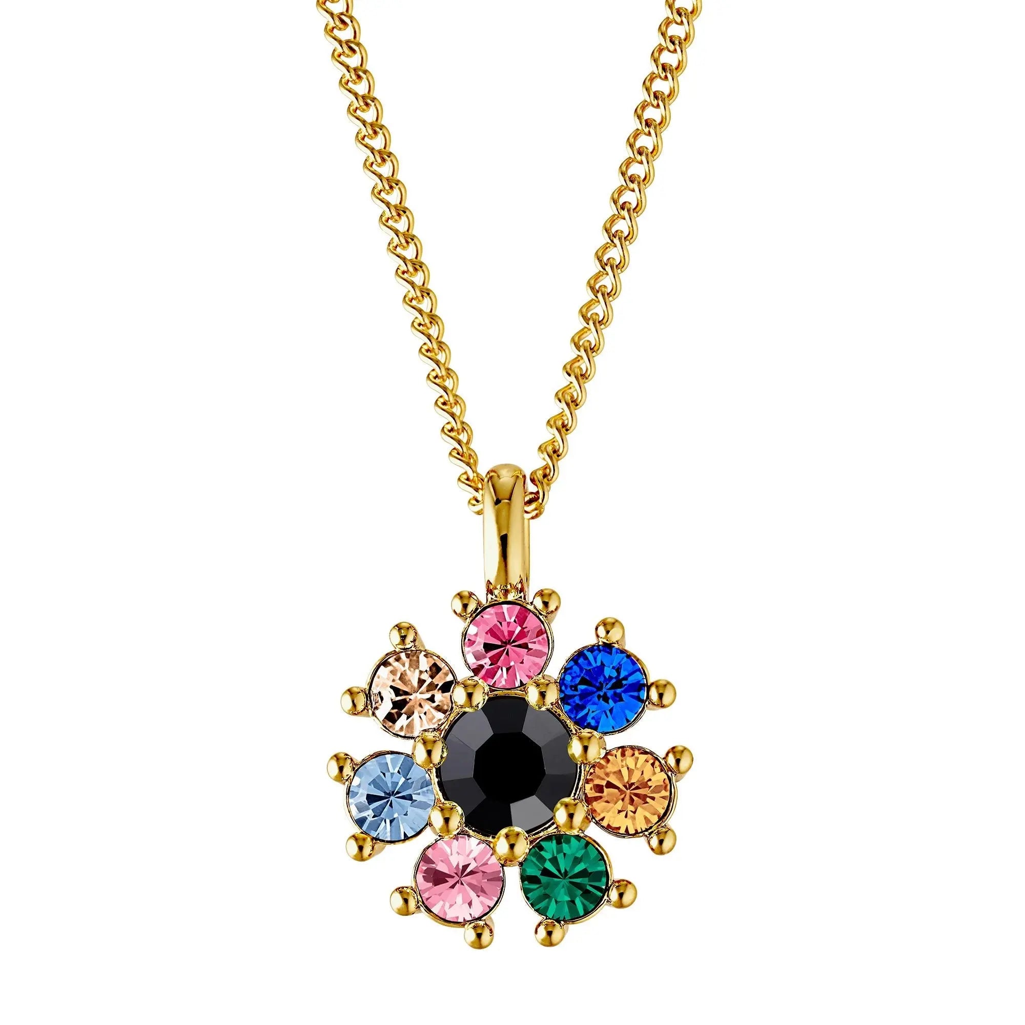 Delise Gold Necklace - Rainbow - Dyrberg/Kern NZ