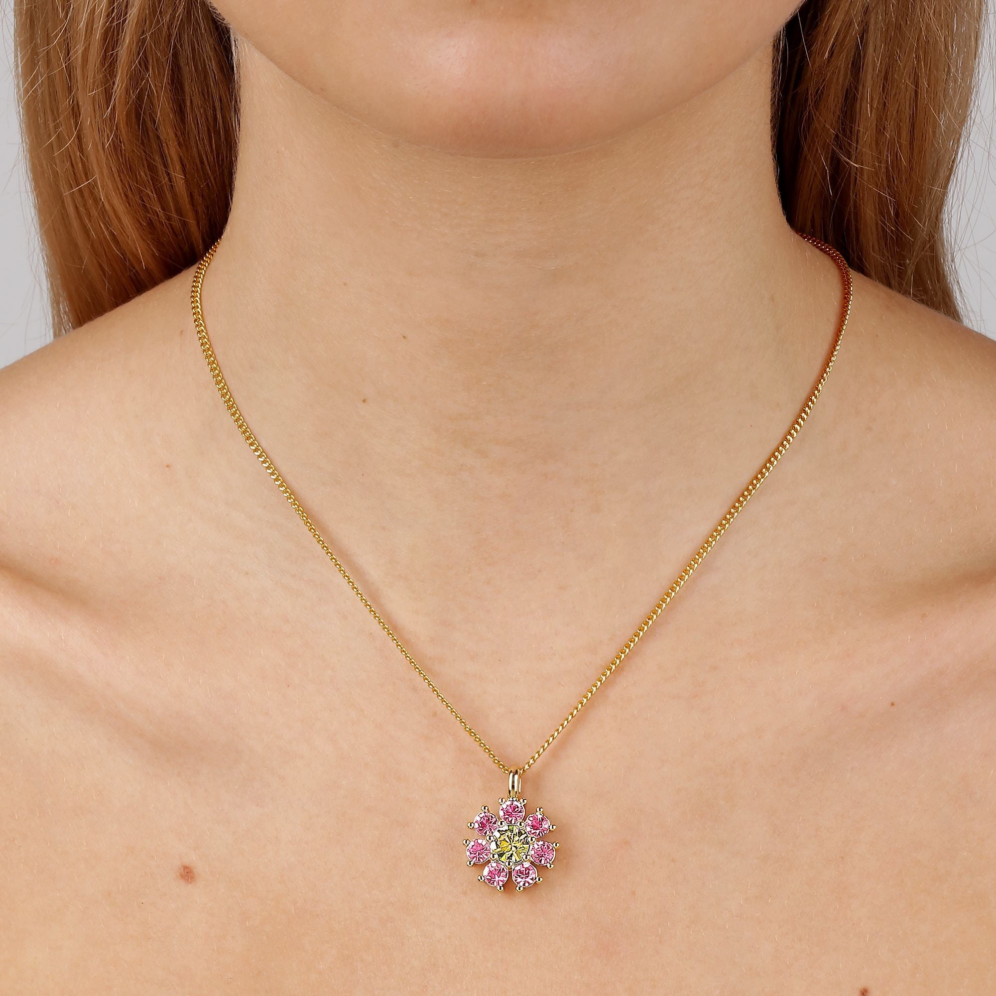 Delise Gold Necklace - Yellow / Rose - Dyrberg/Kern NZ