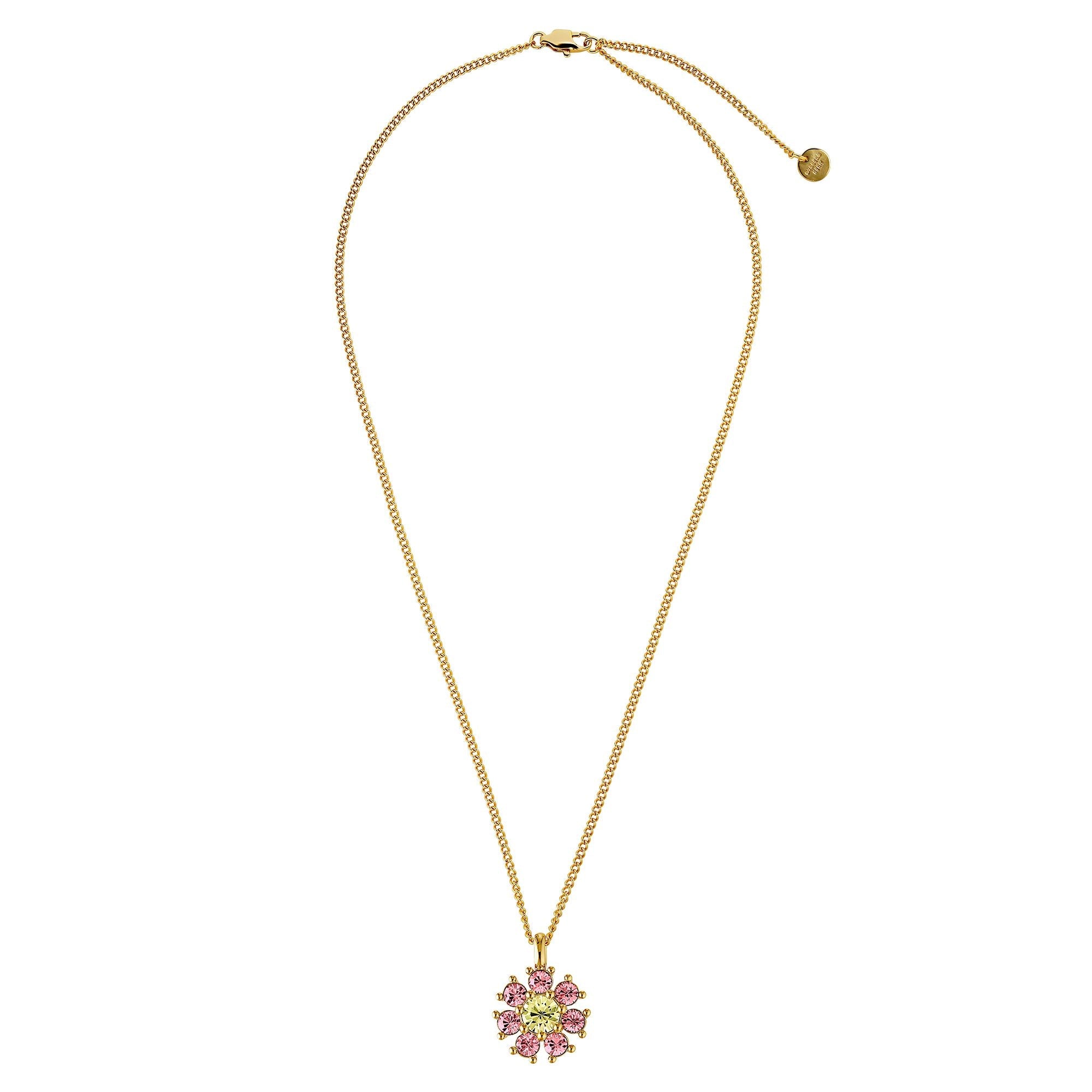 Delise Gold Necklace - Yellow / Rose - Dyrberg/Kern NZ