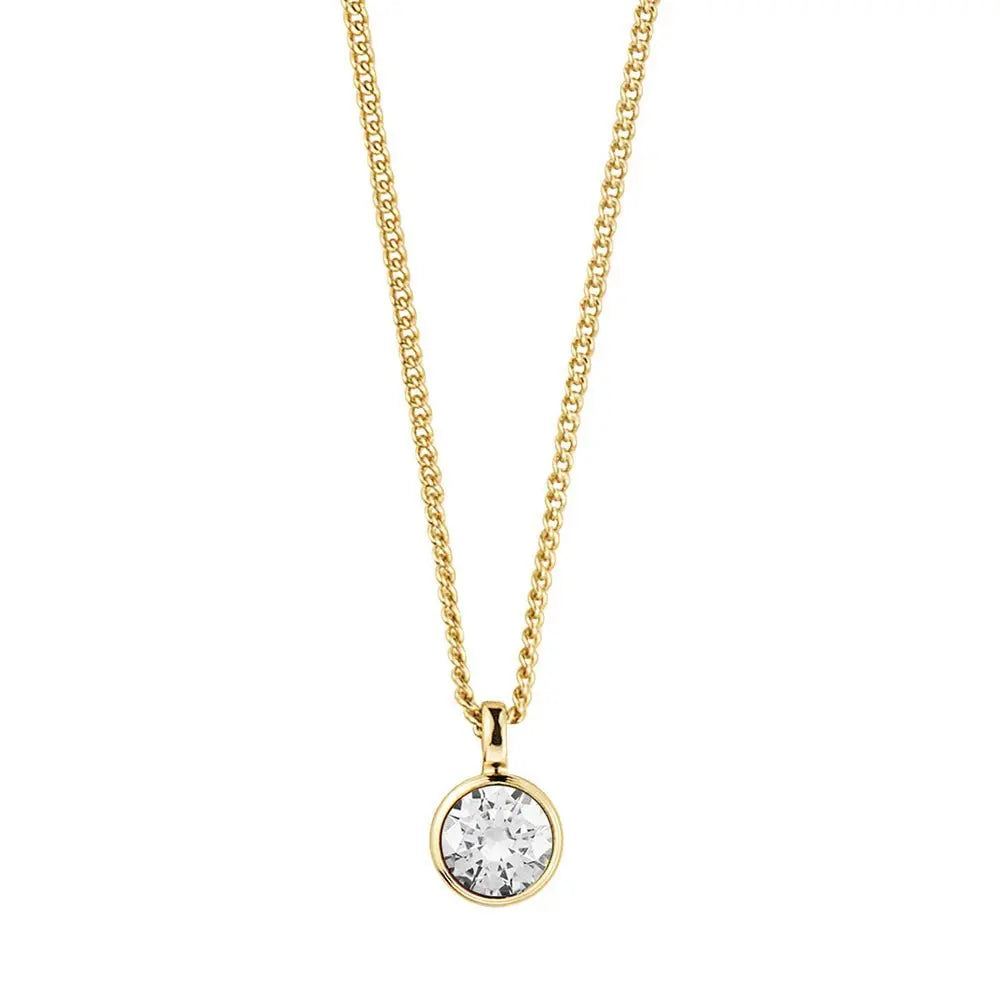 Ette Gold Necklace - Crystal - Dyrberg/Kern NZ