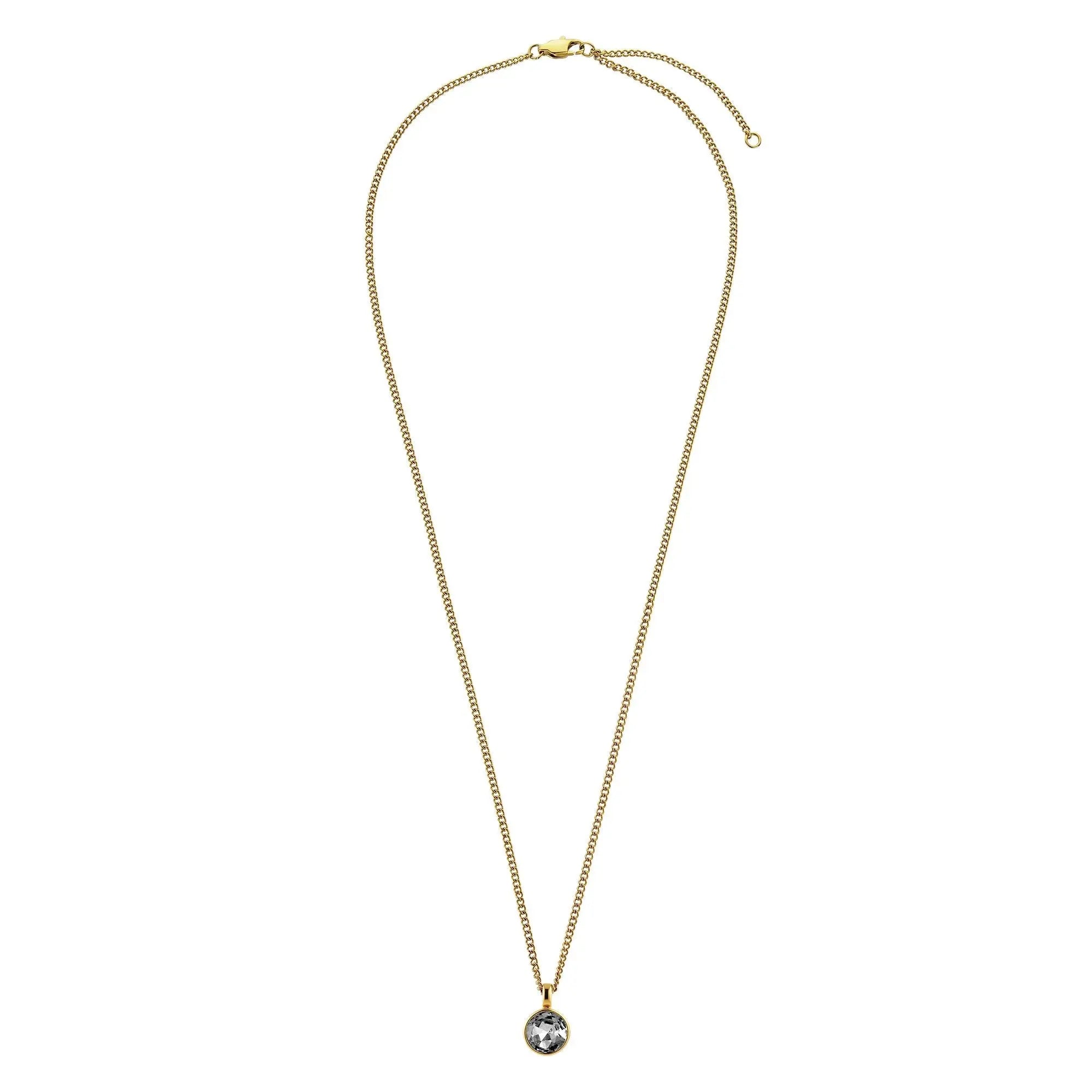 Ette Gold Necklace - Grey - Dyrberg/Kern NZ