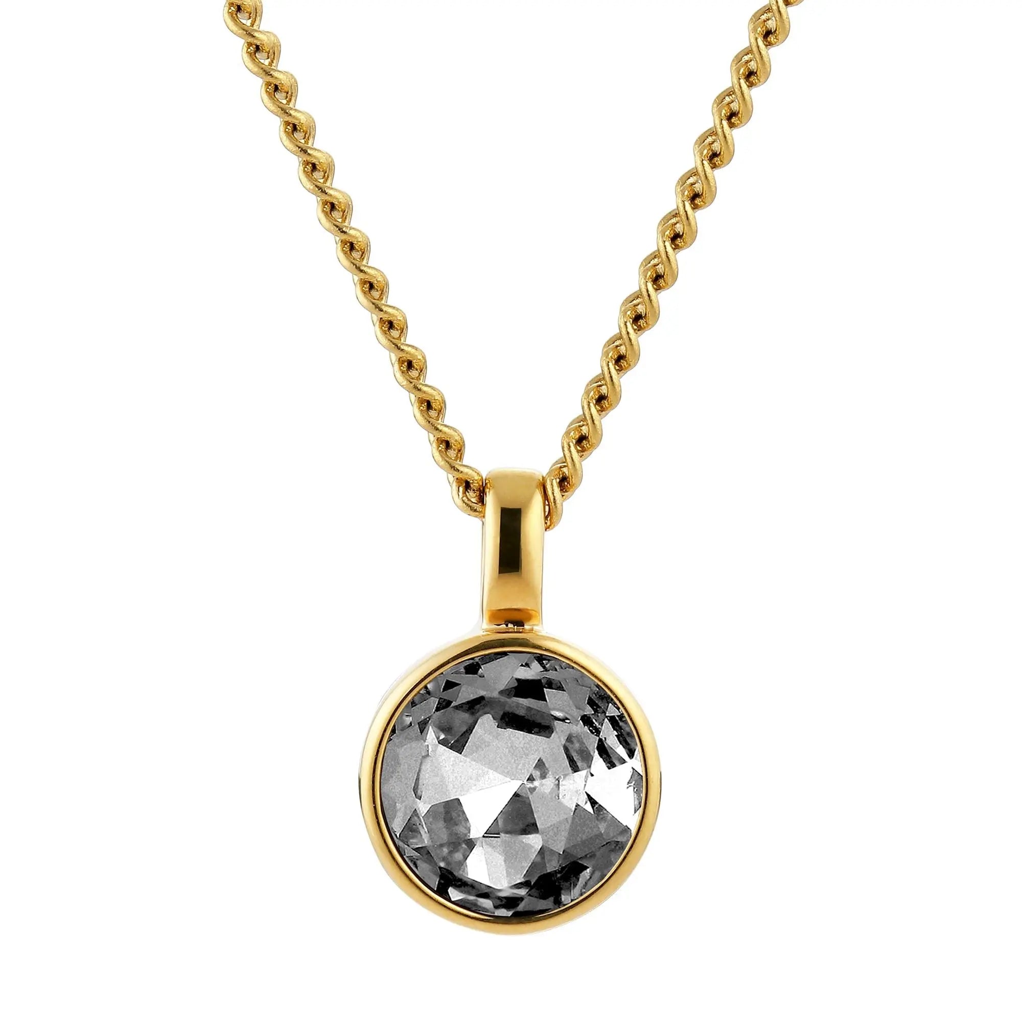 Ette Gold Necklace - Grey - Dyrberg/Kern NZ