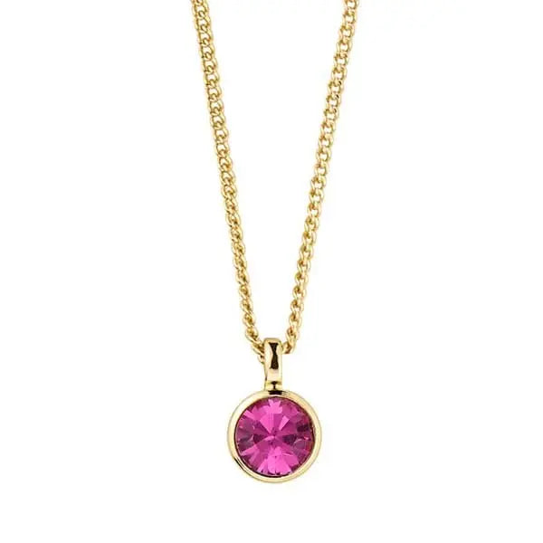 Ette Gold Necklace - Pink - Dyrberg/Kern NZ