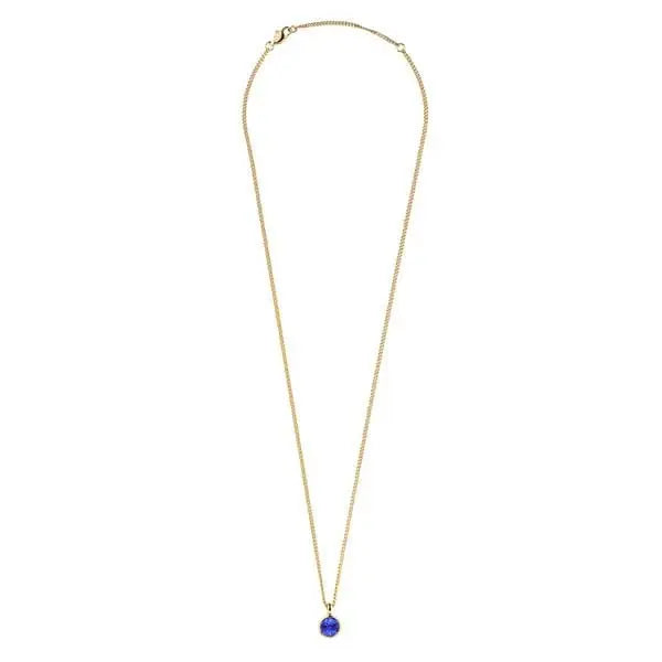 Ette Gold Necklace - Sapphire - Dyrberg/Kern NZ