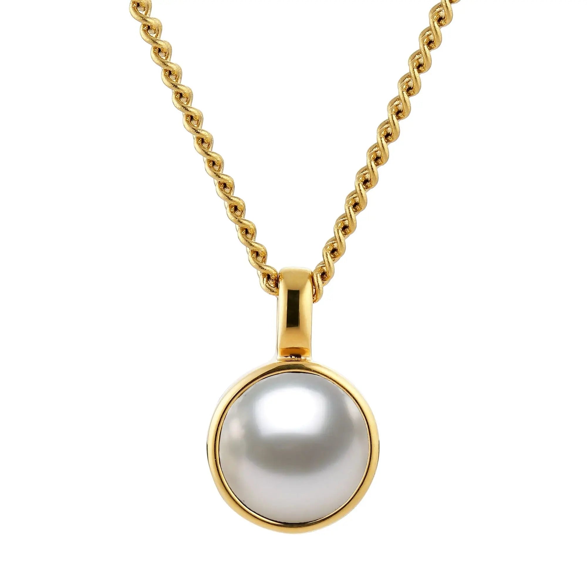 Ette Gold Necklace - White Pearl - Dyrberg/Kern NZ