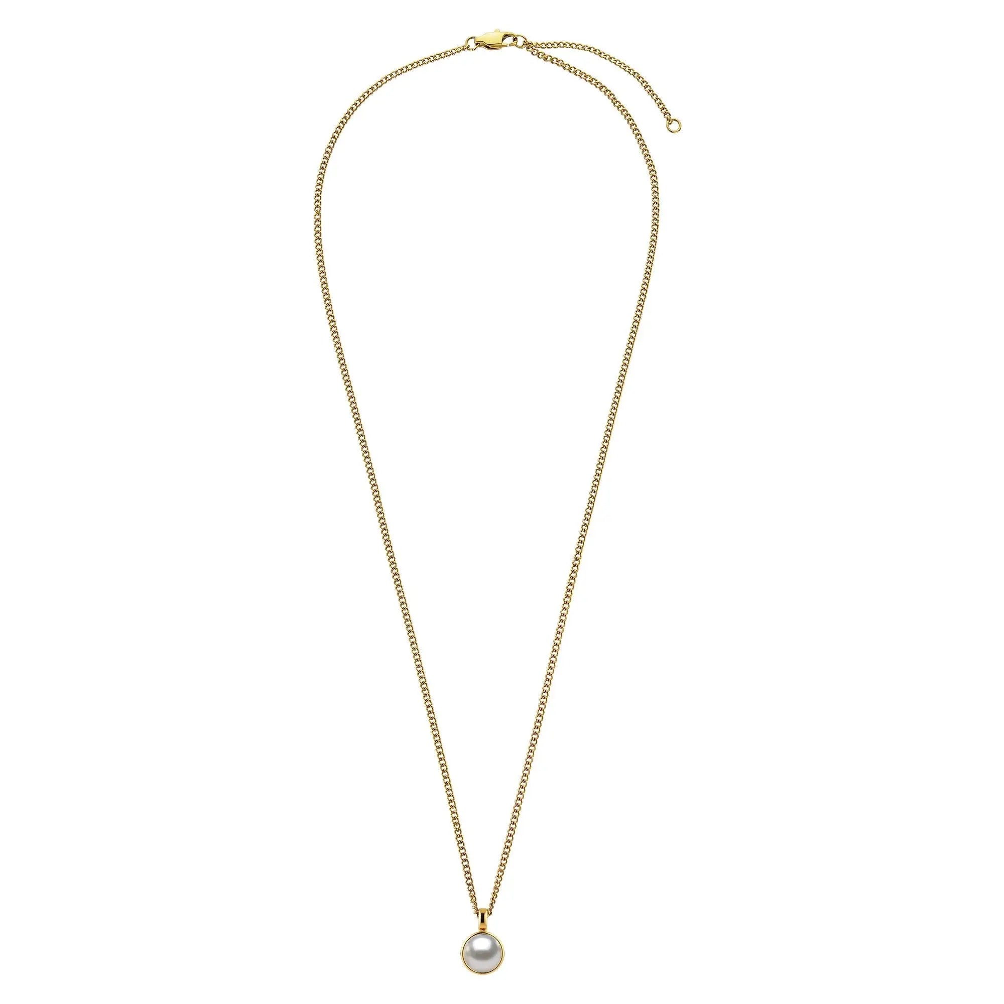 Ette Gold Necklace - White Pearl - Dyrberg/Kern NZ