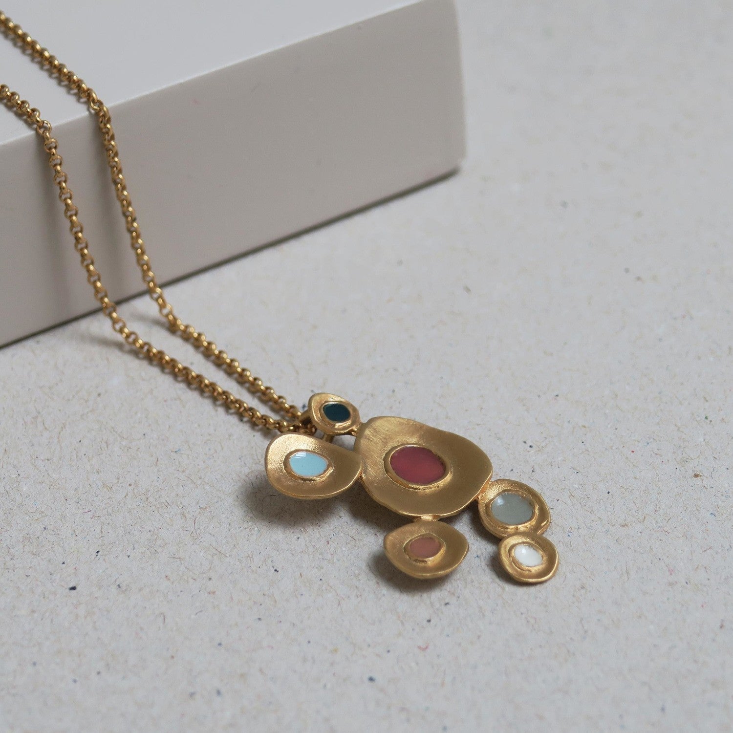 Favorita Colors Gold Necklace Five - Dyrberg/Kern NZ
