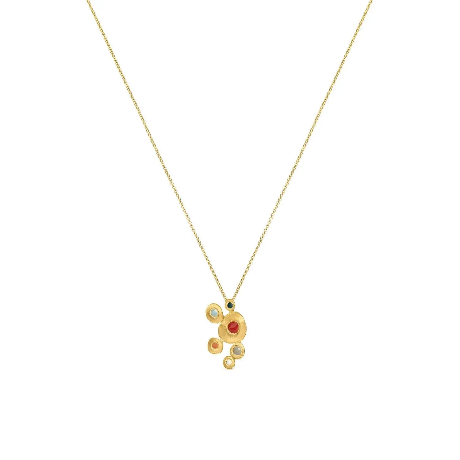 Favorita Colors Gold Necklace Five - Dyrberg/Kern NZ