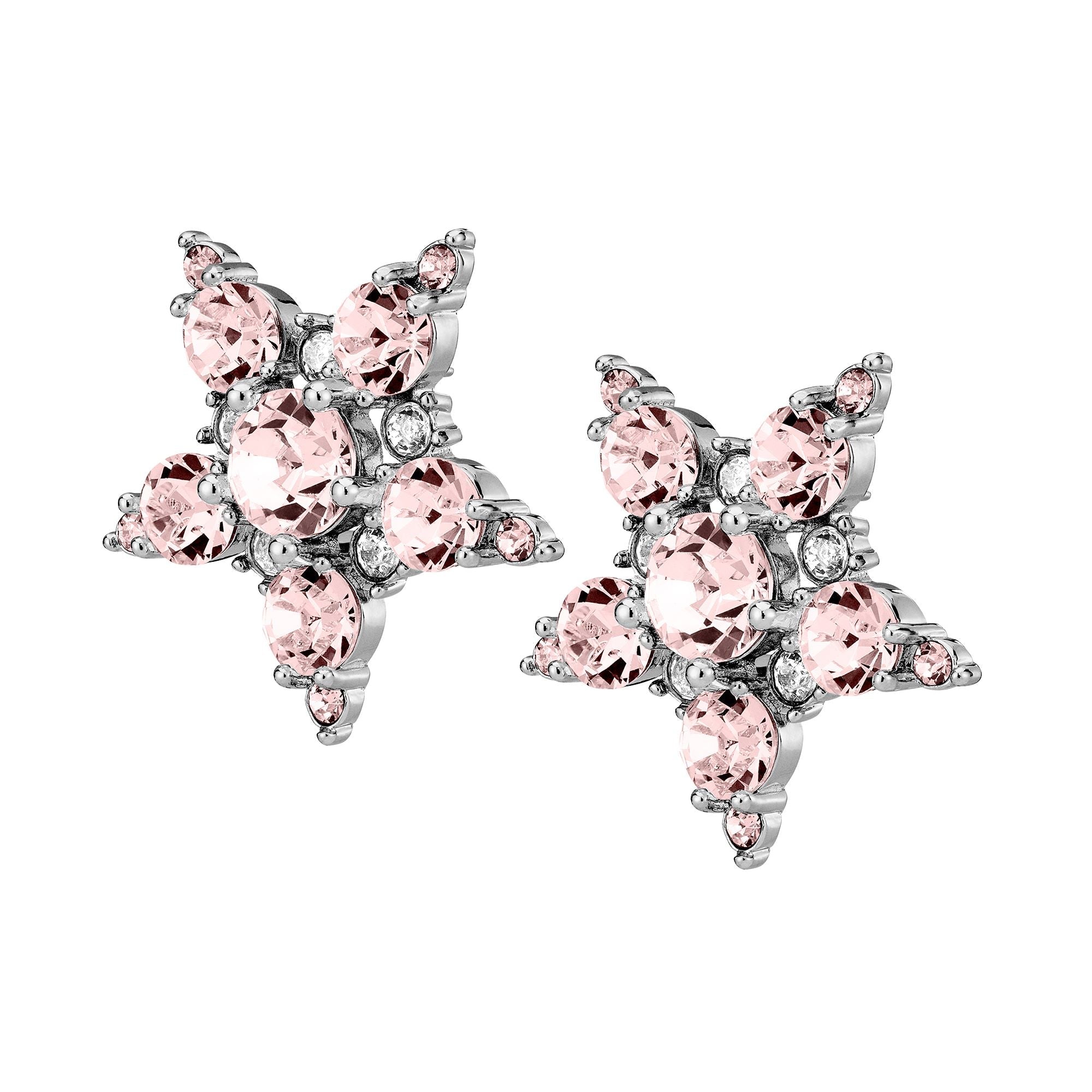 Gemini Shiny Silver Earrings - Vintage Rose - Dyrberg/Kern NZ