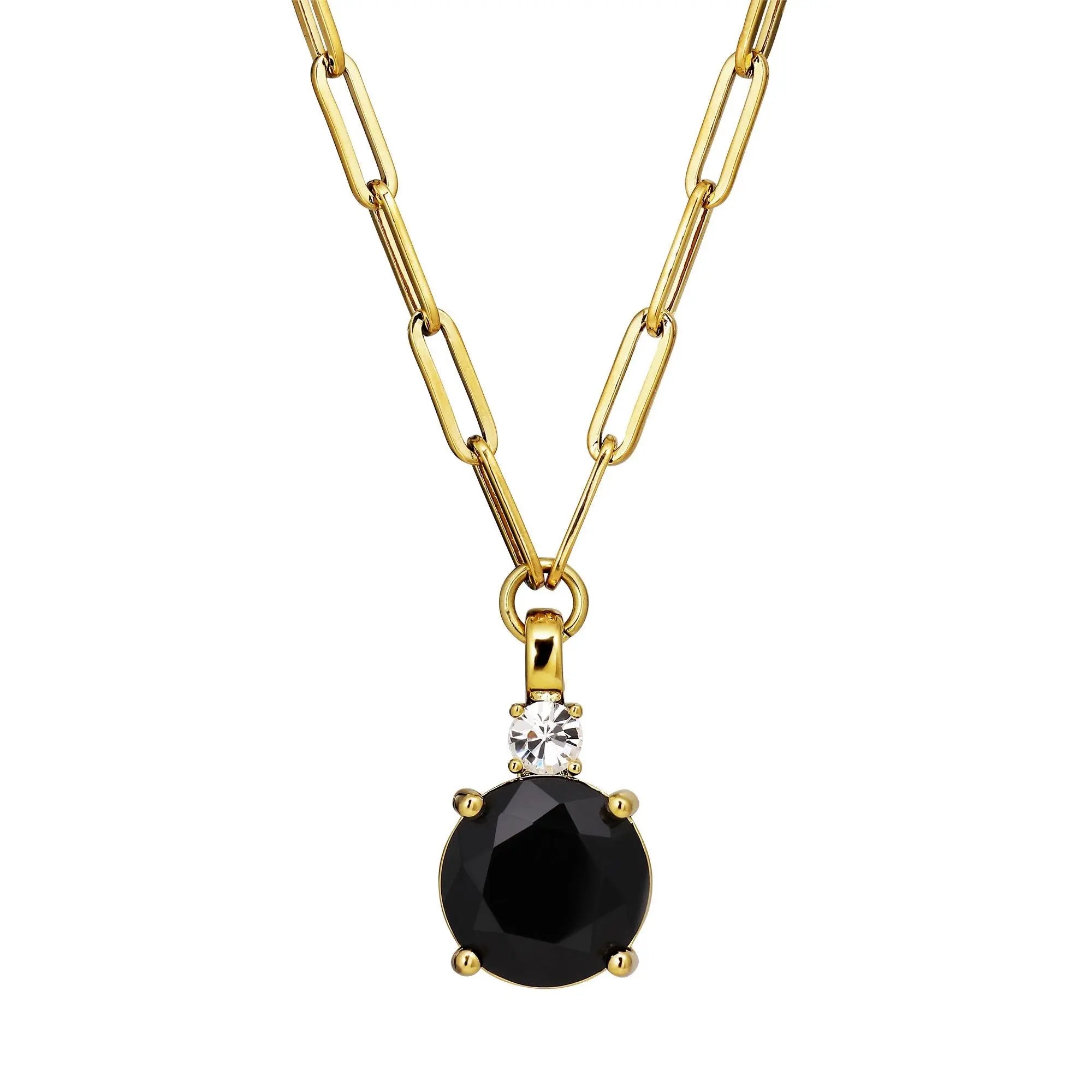 Glory Gold Necklace - Black - Dyrberg/Kern NZ