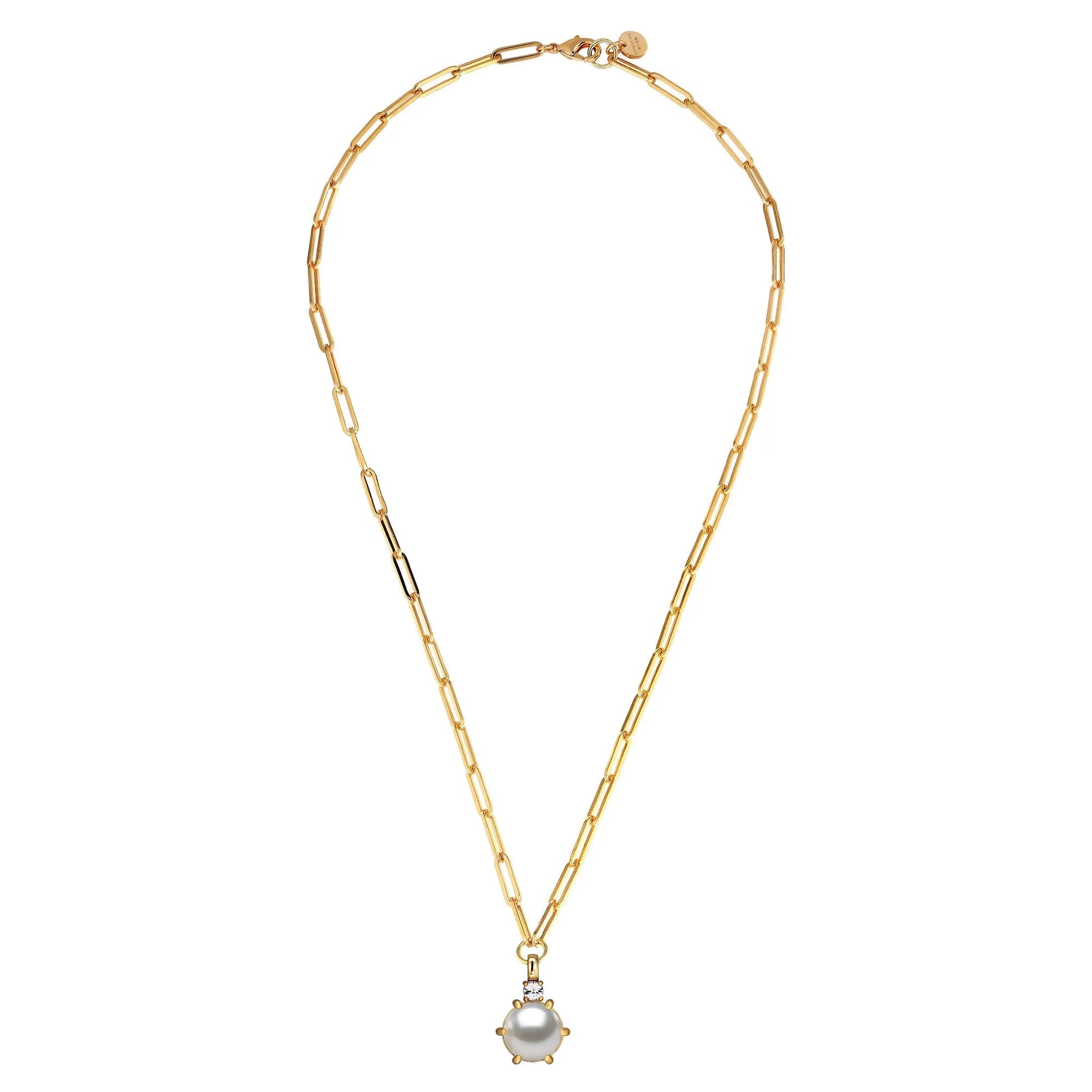 Glory Gold Necklace - White Pearl - Dyrberg/Kern NZ