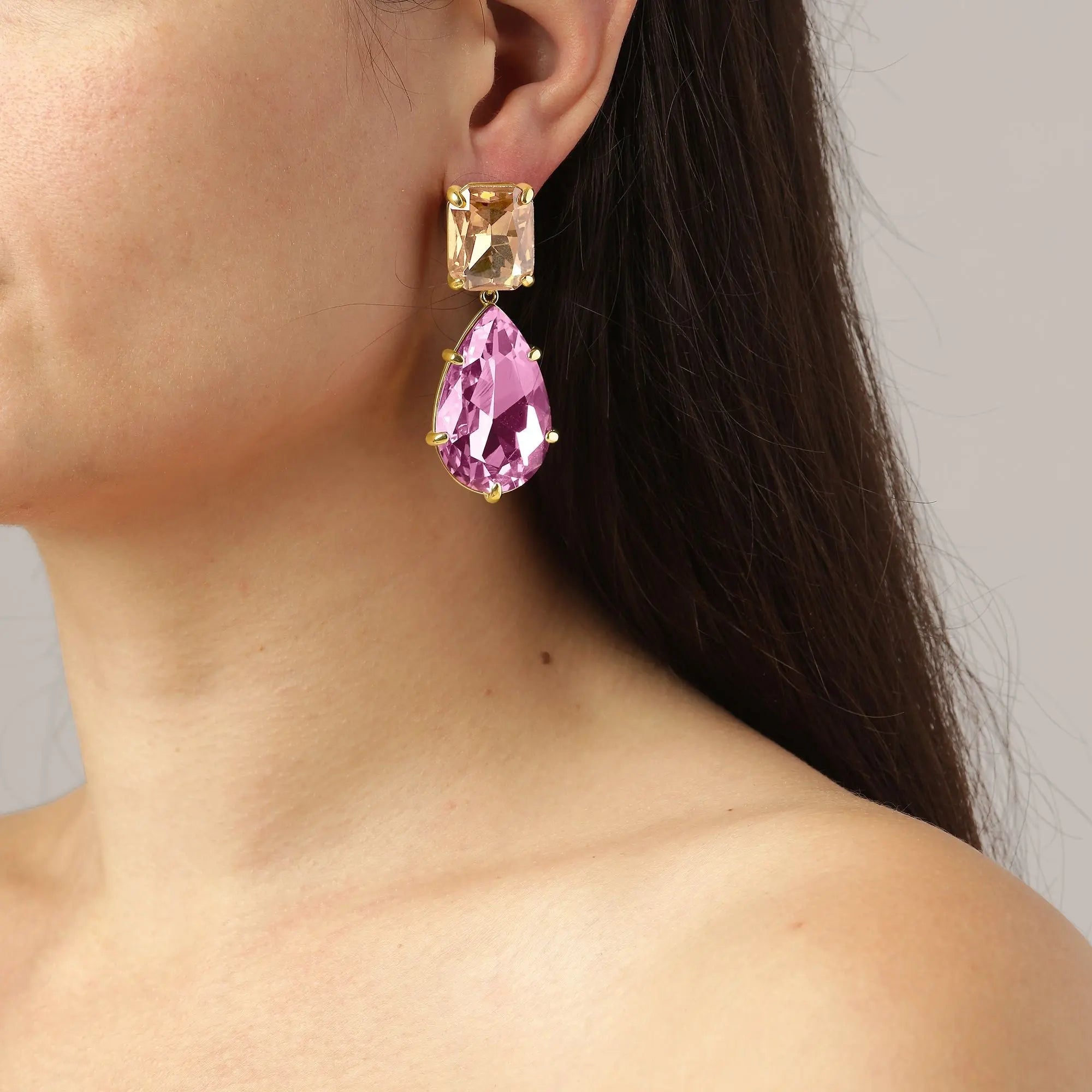 Golari Gold Earrings - Rose - Dyrberg/Kern NZ
