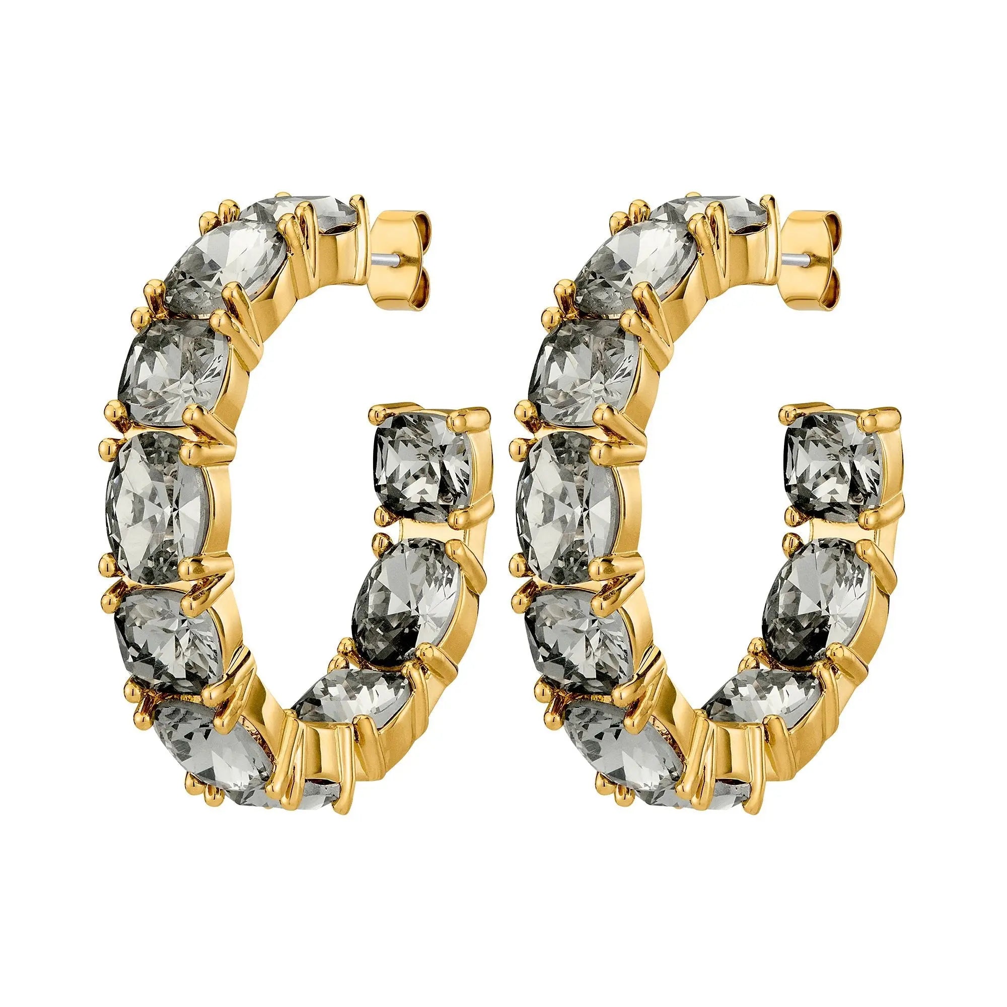 Gretia Gold Earrings - Grey - Dyrberg/Kern NZ