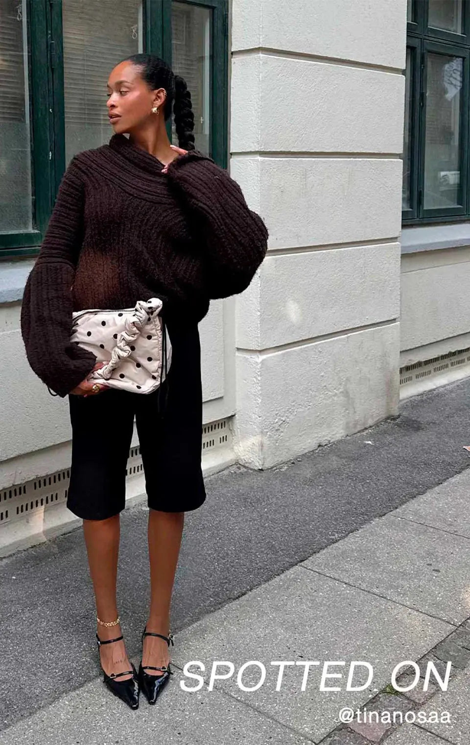 Ground Bag, Recycled, Polka Dot, Creme - Dyrberg/Kern NZ