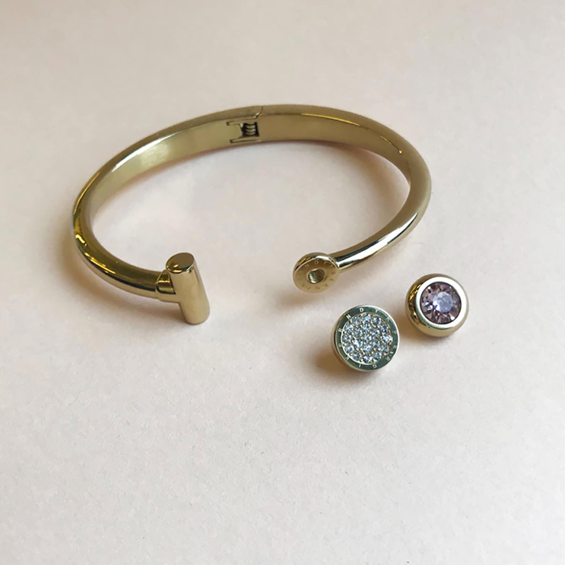 Interchangeable Gold Bracelet with Toppers - Dyrberg/Kern NZ