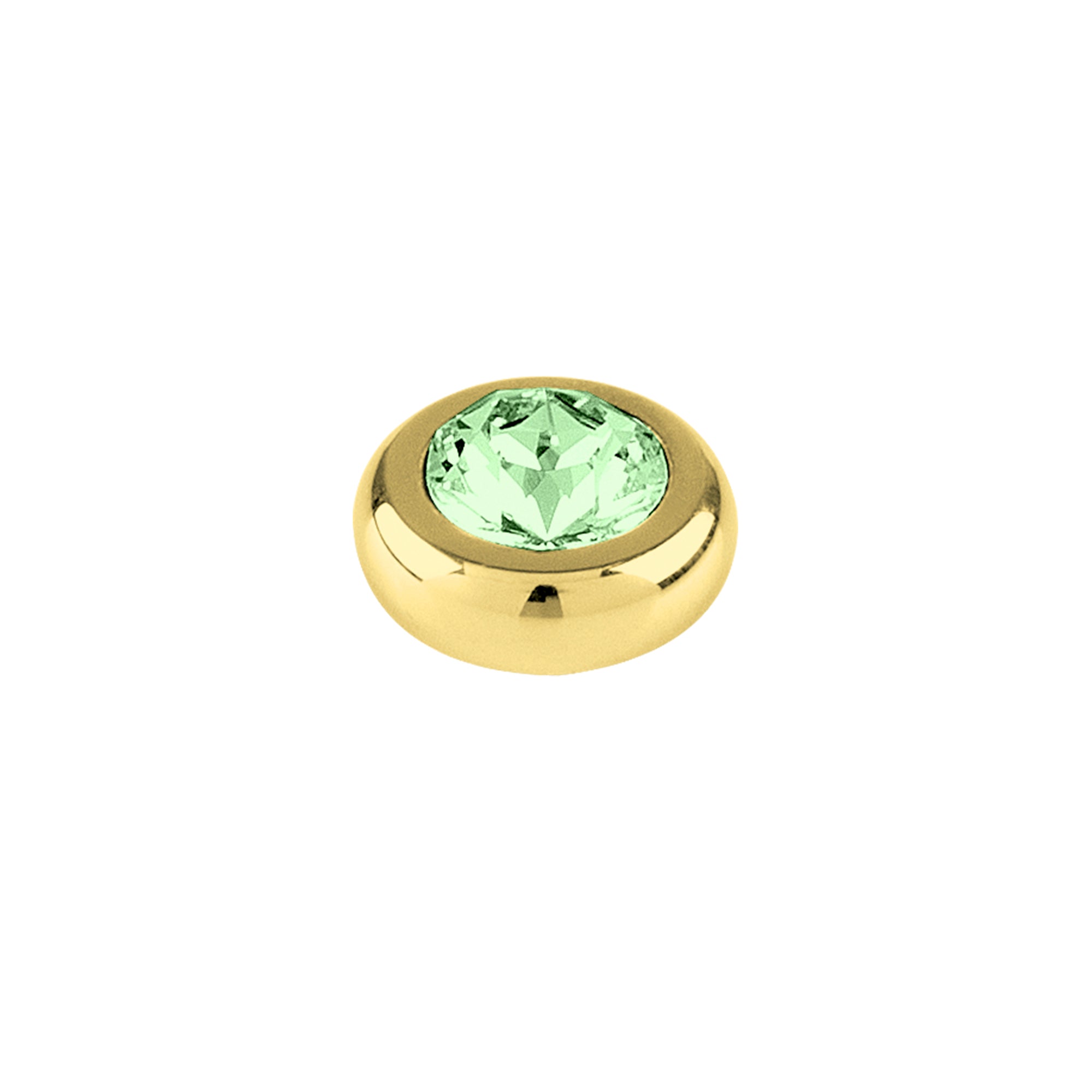 Joy Gold Interchangeable Ring Topper - Light Green - Dyrberg/Kern NZ