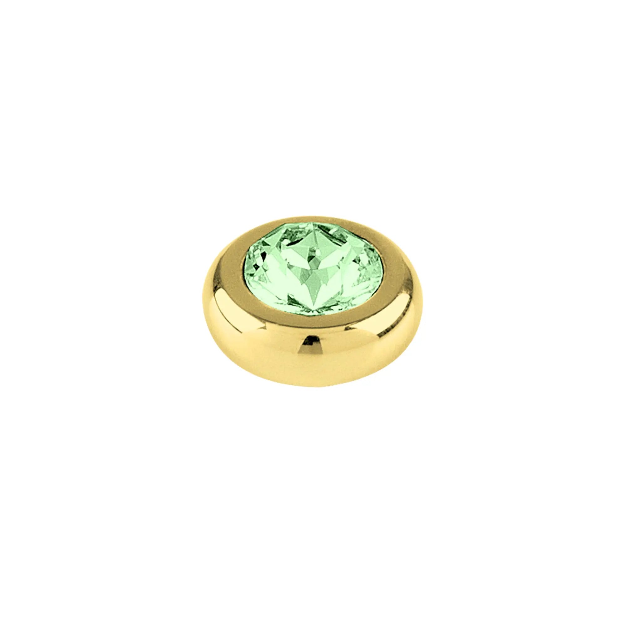 Joy Gold Interchangeable Ring Topper - Light Green - Dyrberg/Kern NZ