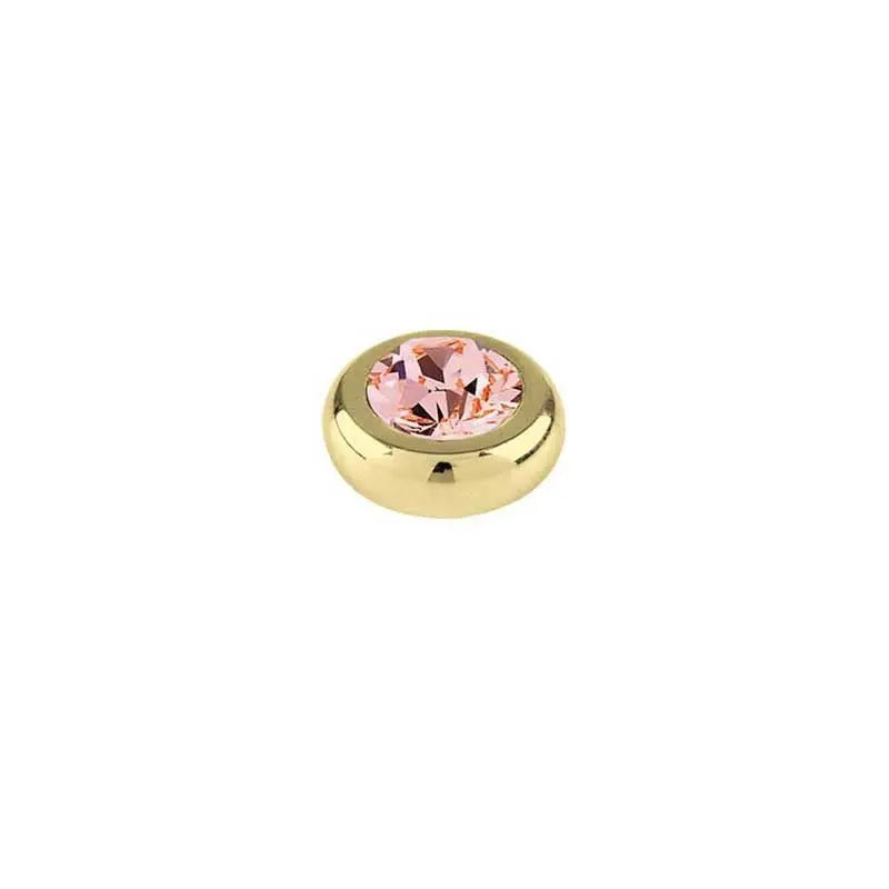 Joy Gold Interchangeable Ring Topper - Vintage Rose - Dyrberg/Kern NZ