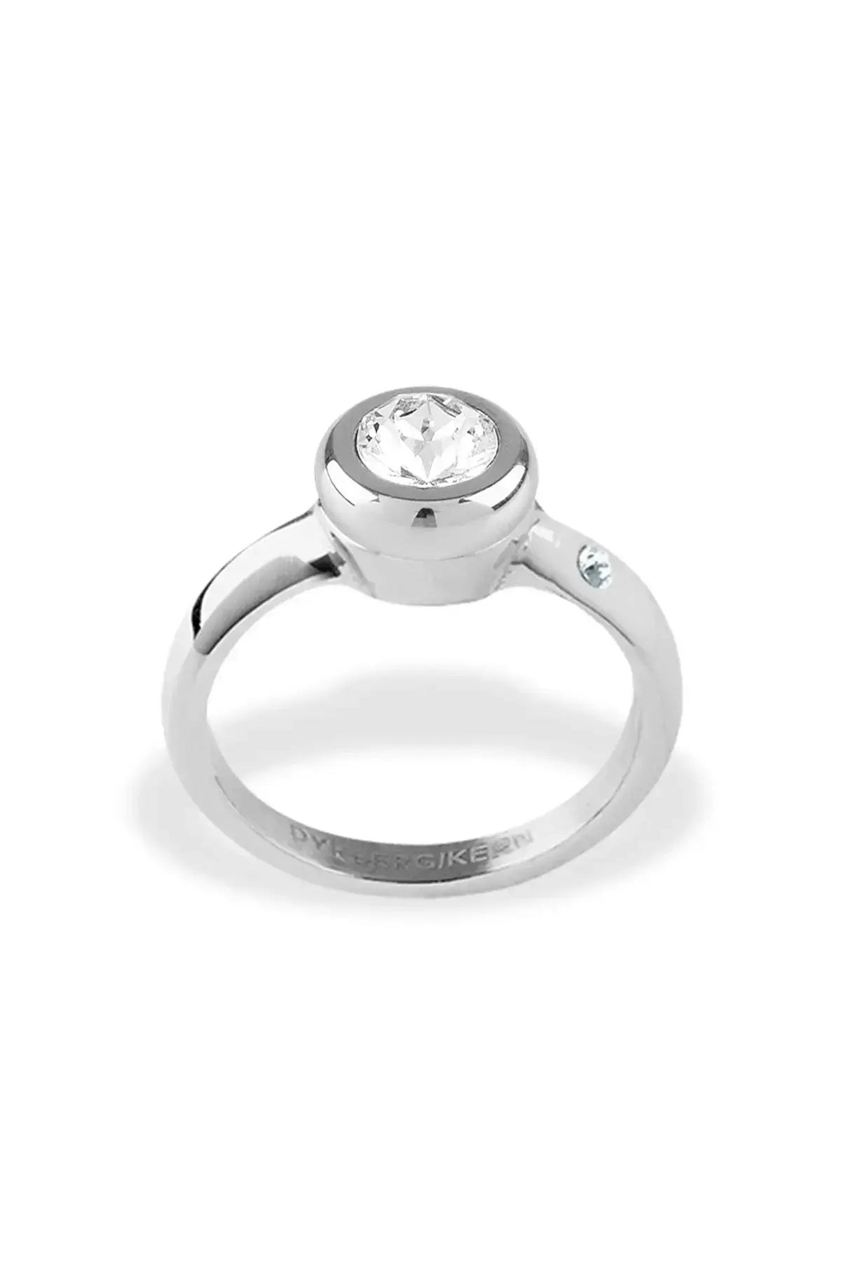 Joy Shiny Silver Interchangeable Ring Topper - Light Blue - Dyrberg/Kern NZ