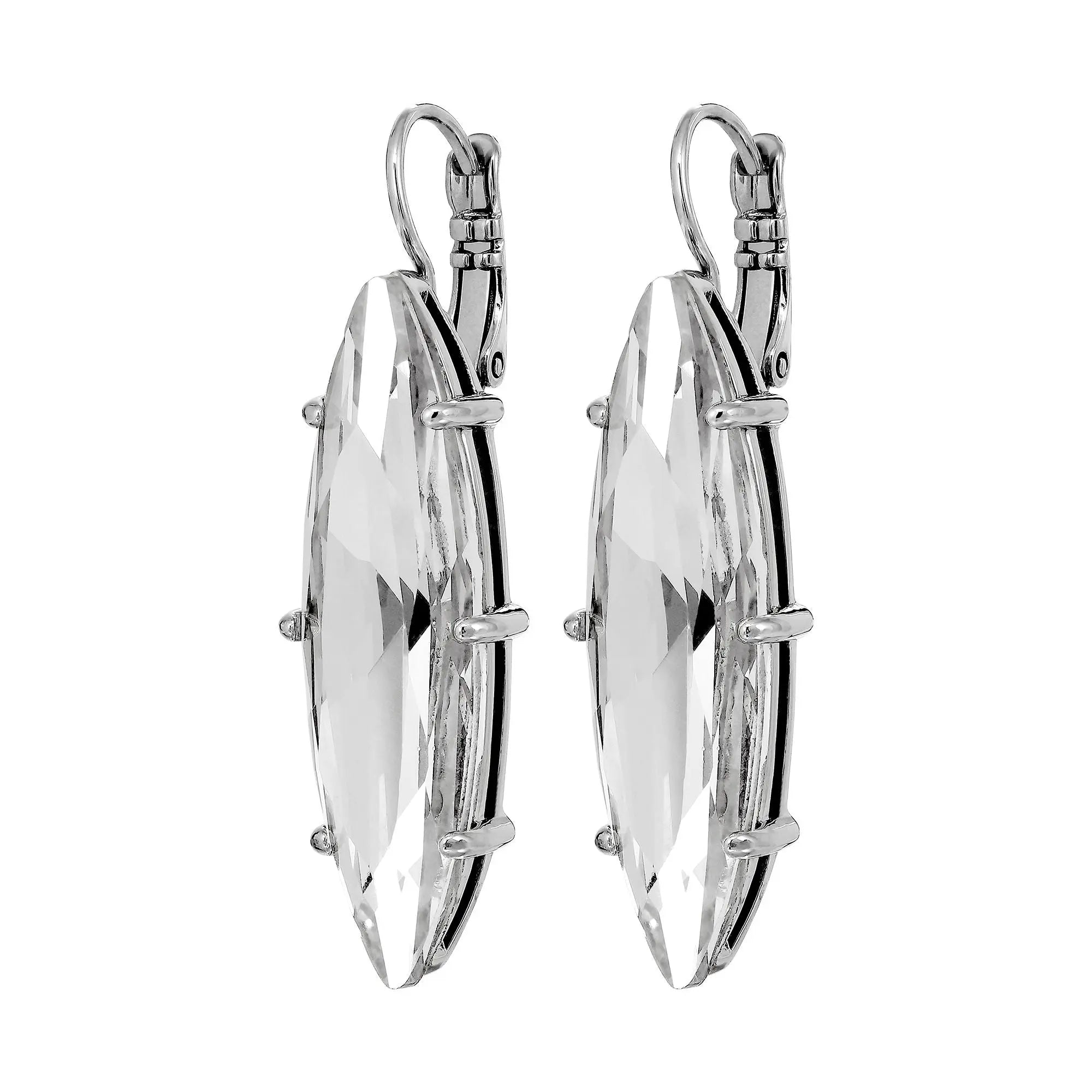 Kalay Shiny Silver Earrings - Dyrberg/Kern NZ
