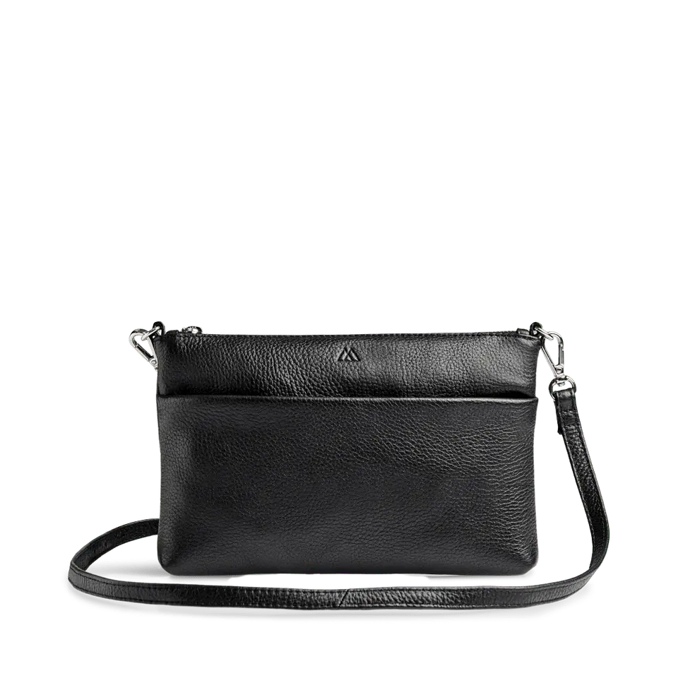 Karima Crossbody Bag, Grain, Black - Dyrberg/Kern NZ