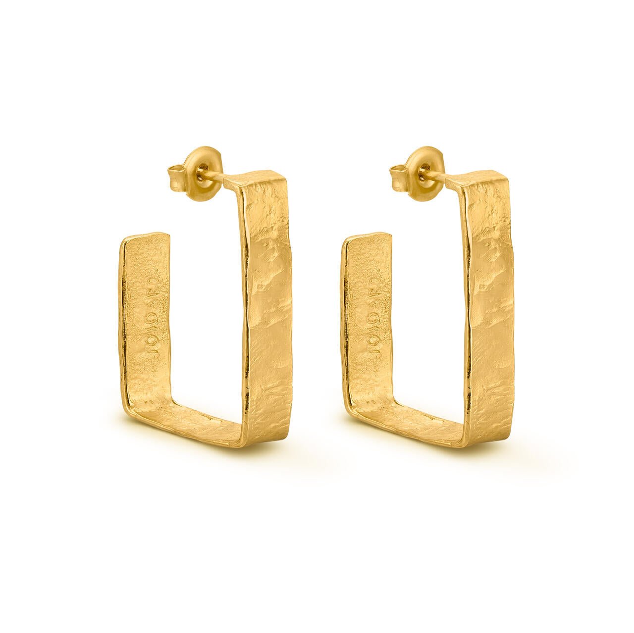 Lignis Gold Hoops Large - Dyrberg/Kern NZ