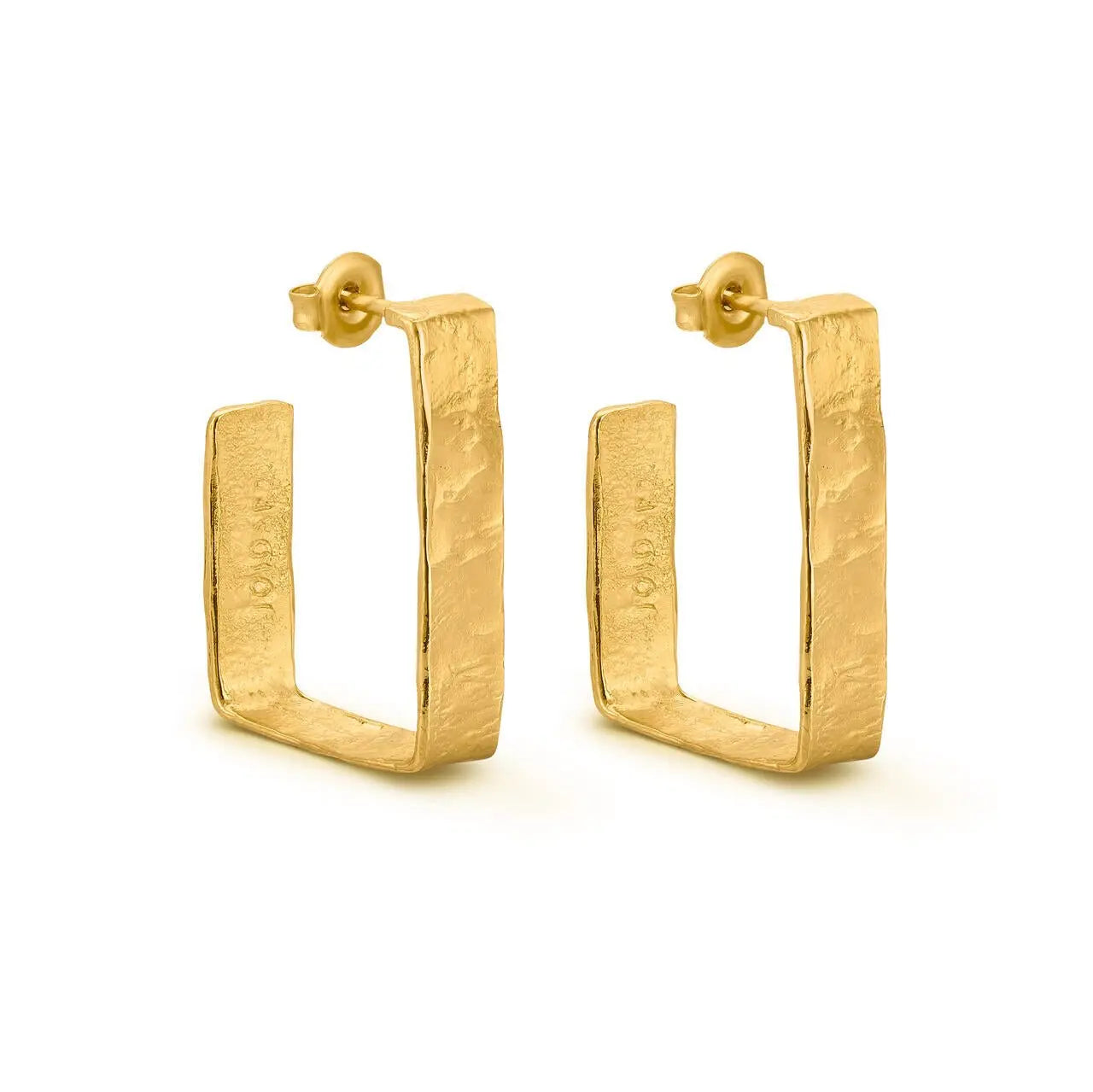 Lignis Gold Hoops Large - Dyrberg/Kern NZ