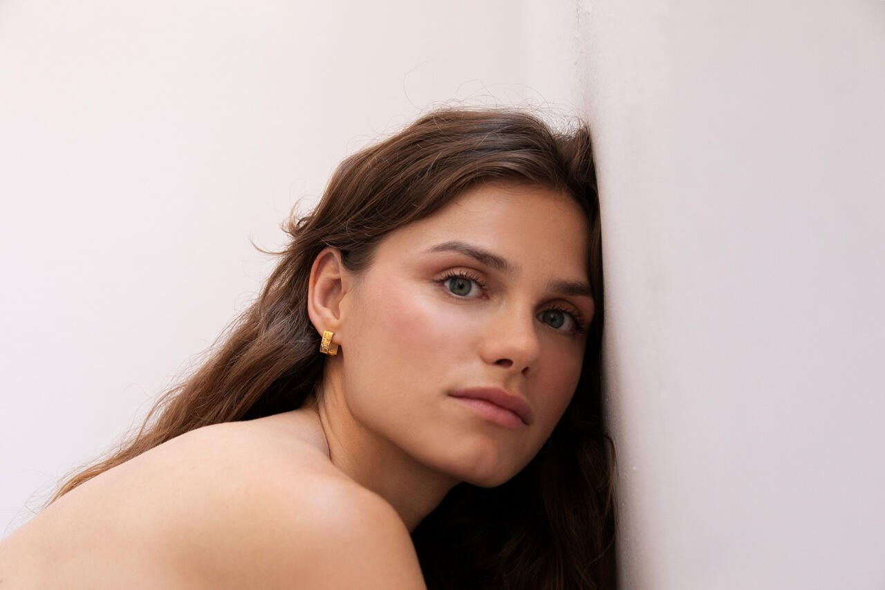 Lignis Gold Hoops Small - Dyrberg/Kern NZ