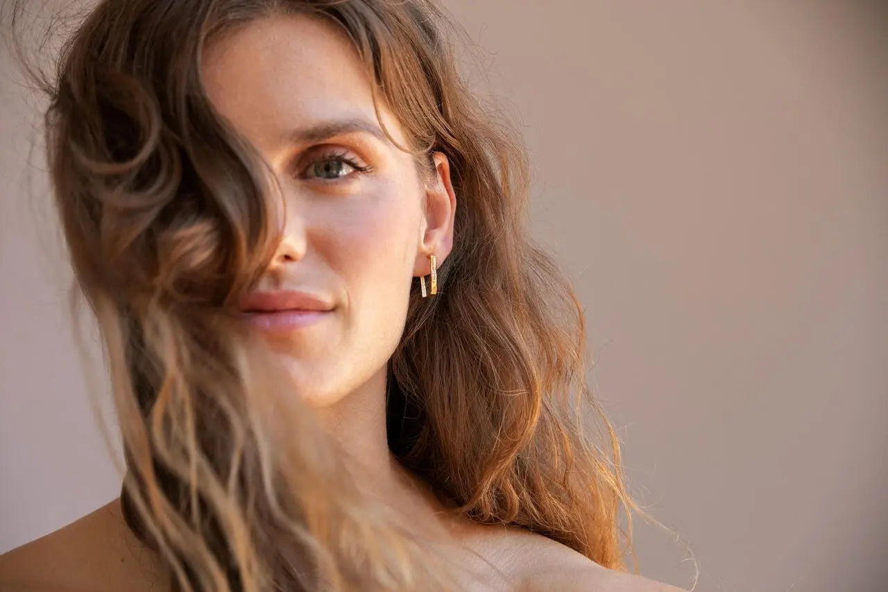 Lignis Gold Thin Hoops Medium - Dyrberg/Kern NZ