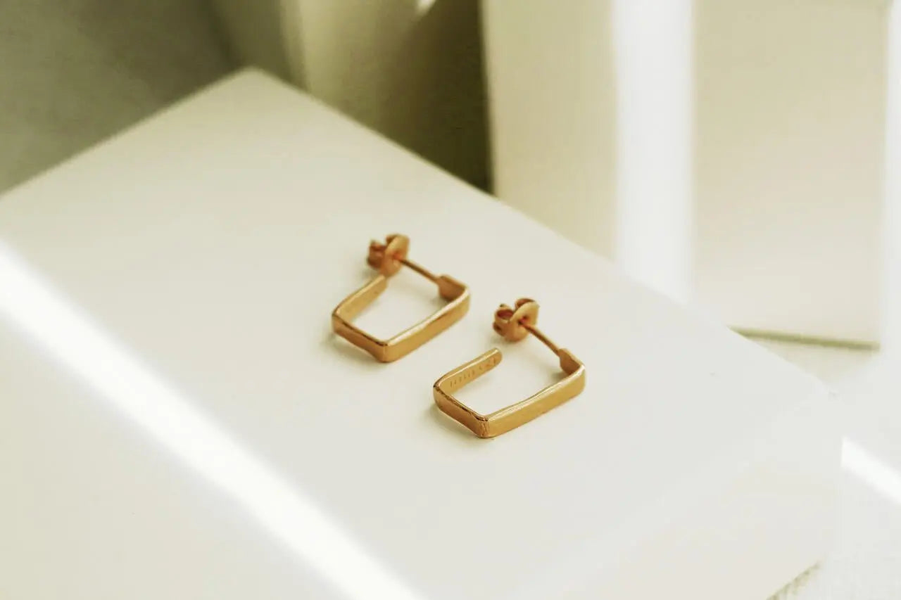 Lignis Gold Thin Hoops Small - Dyrberg/Kern NZ