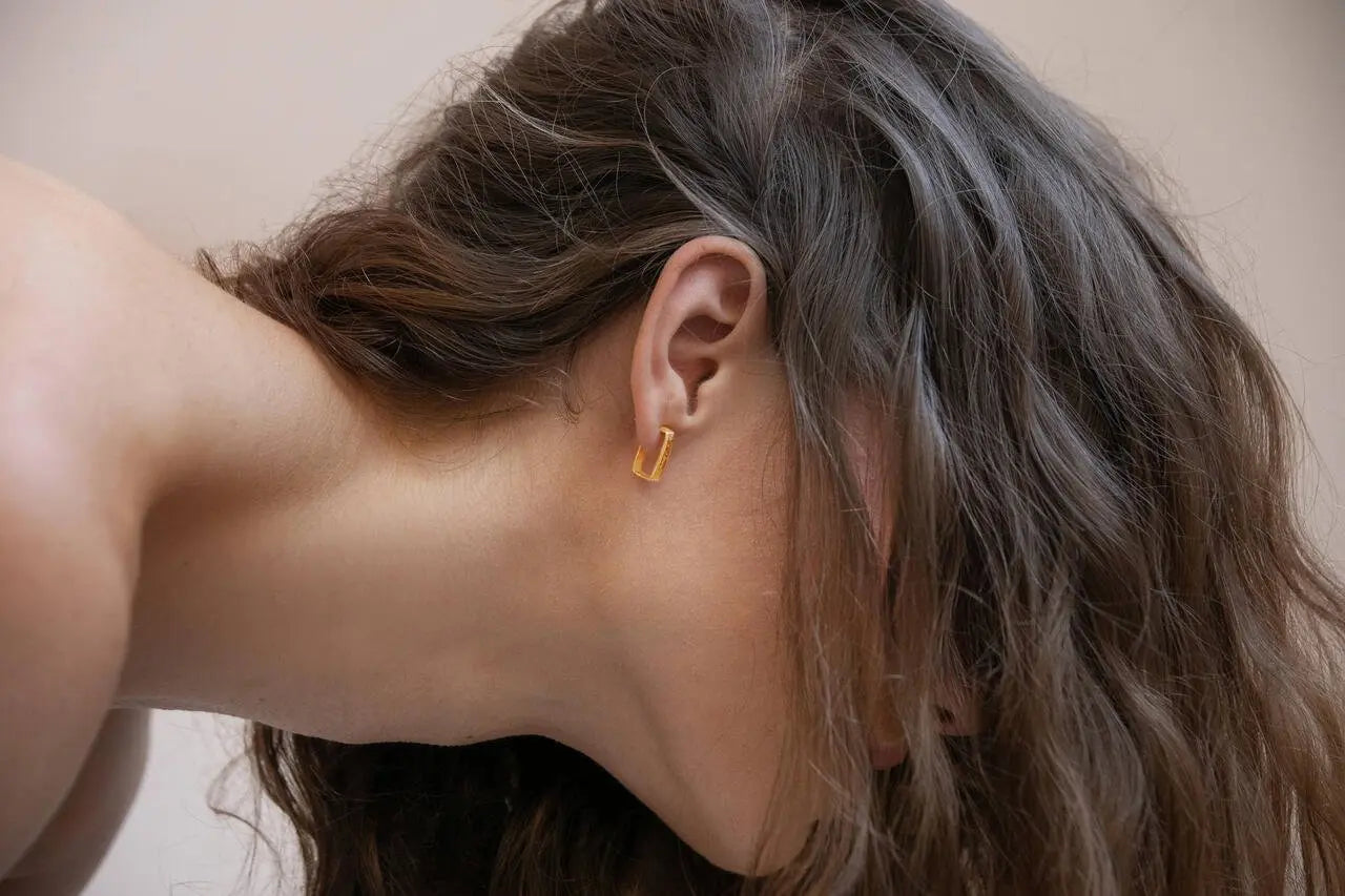 Lignis Gold Thin Hoops Small - Dyrberg/Kern NZ