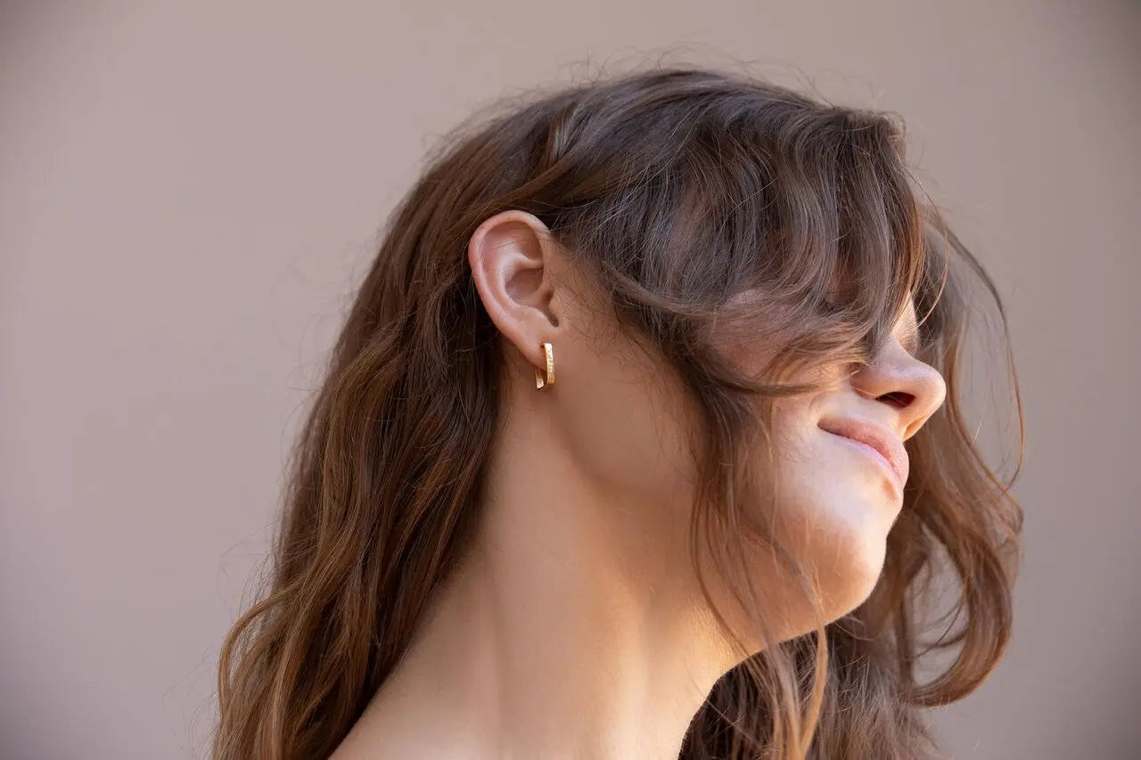 Lignis Gold Thin Hoops Small - Dyrberg/Kern NZ