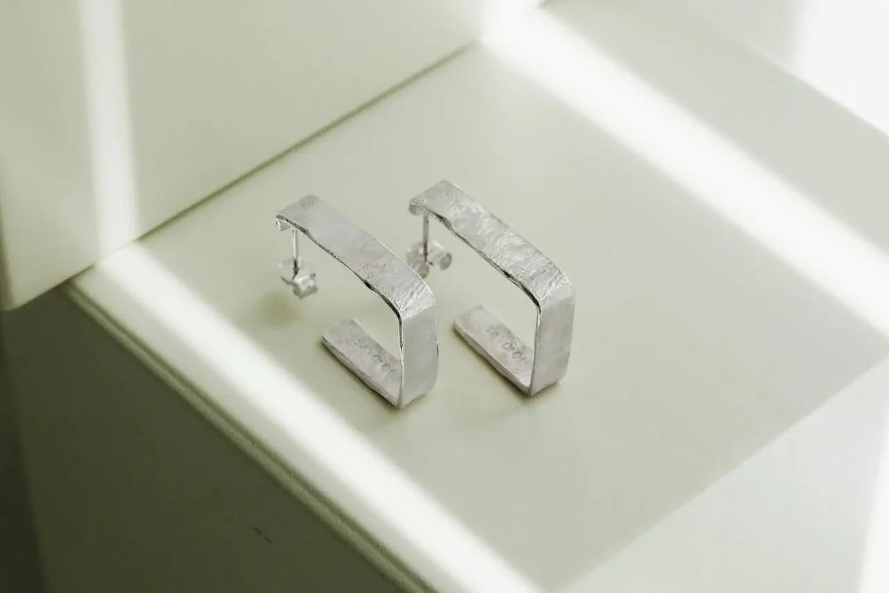 Lignis Silver Hoops Large - Dyrberg/Kern NZ