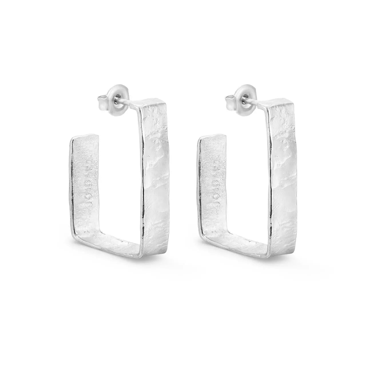 Lignis Silver Hoops Large - Dyrberg/Kern NZ