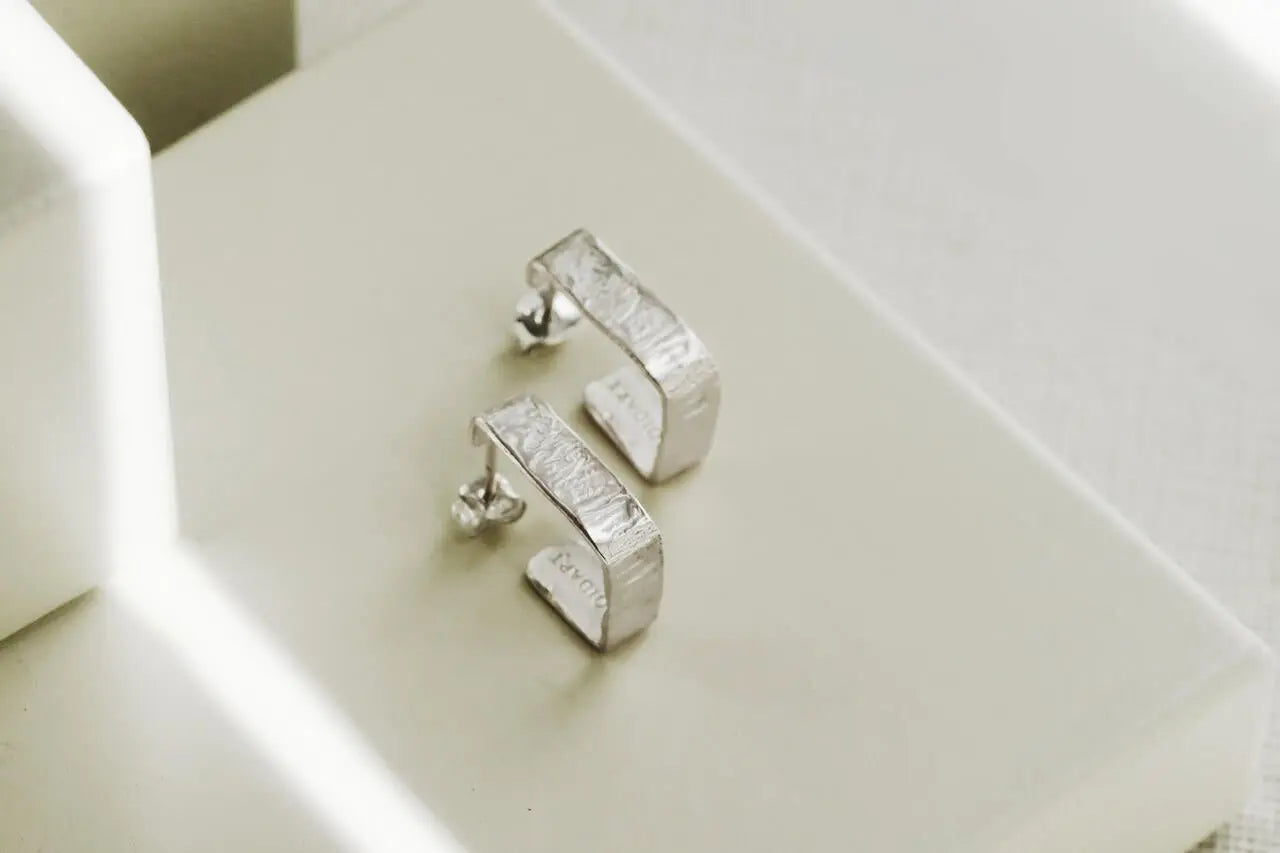 Lignis Silver Hoops Medium - Dyrberg/Kern NZ