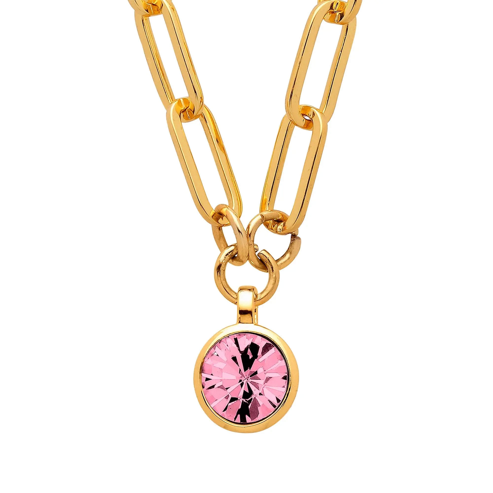Lisanna Gold Necklace - Light Rose - Dyrberg/Kern NZ