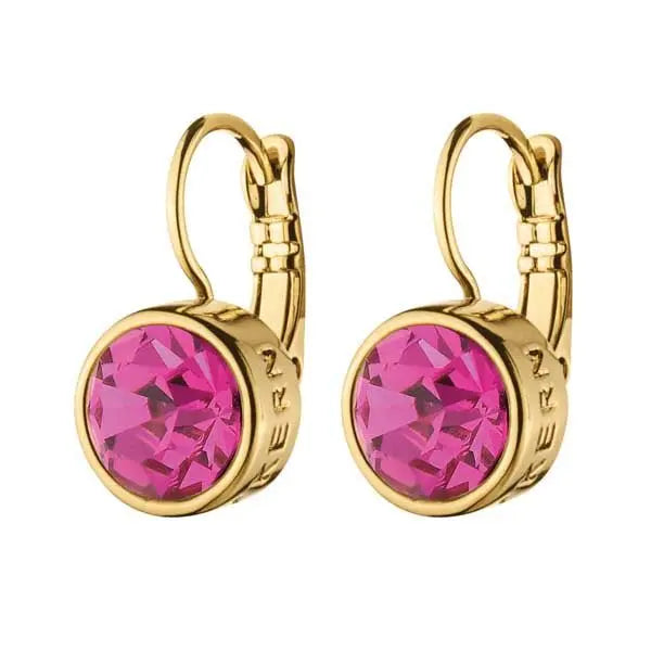 Louise Gold Earrings - Pink - Dyrberg/Kern NZ