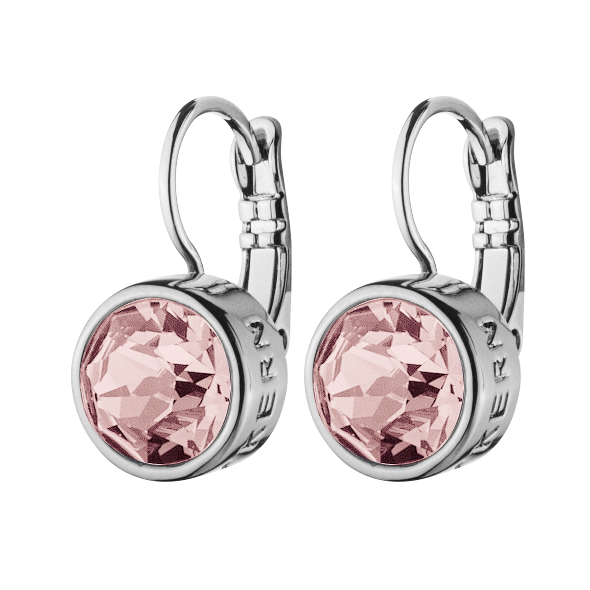 Louise Shiny Silver Earrings - Vintage Rose - Dyrberg/Kern NZ
