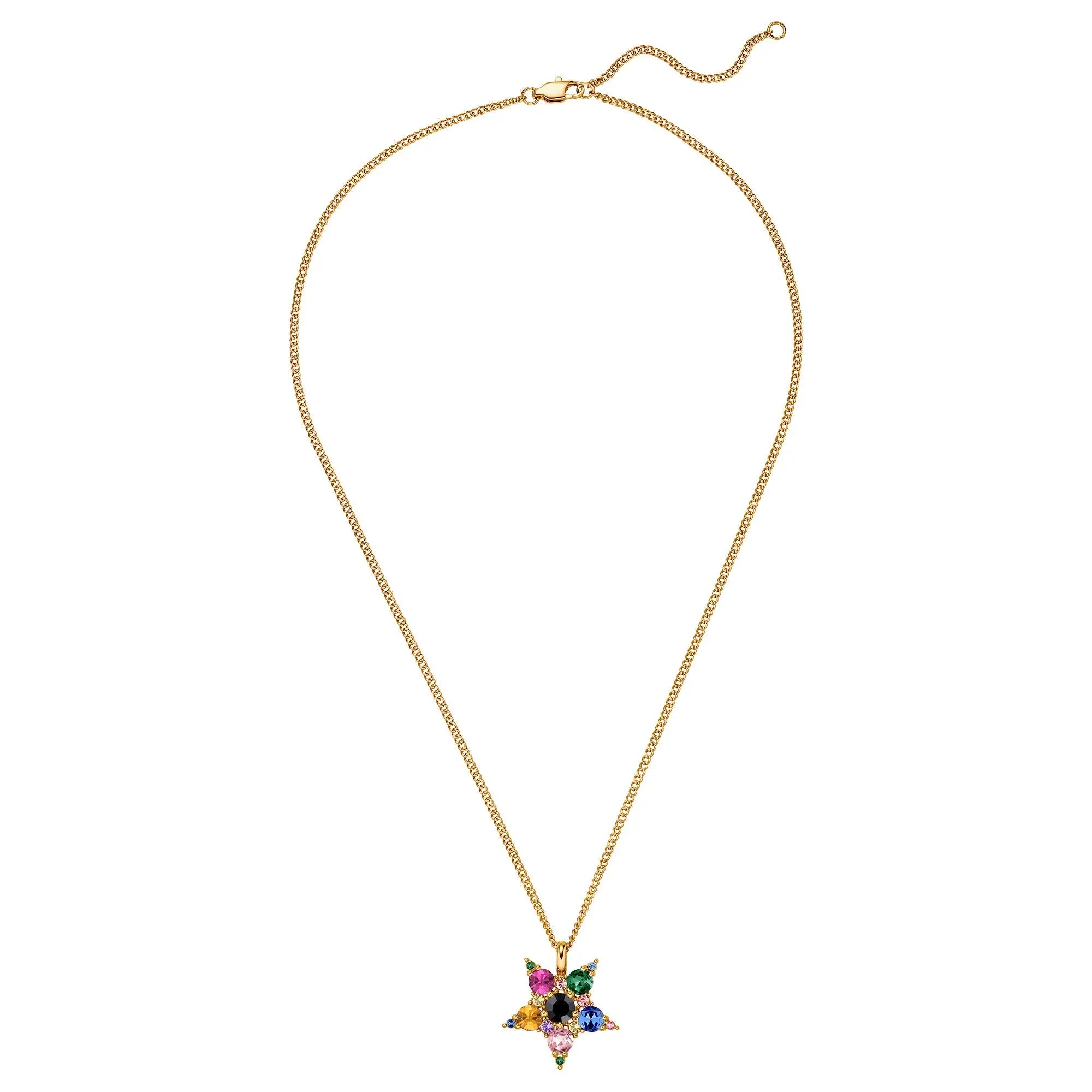 Lyra Gold Necklace - Rainbow - Dyrberg/Kern NZ
