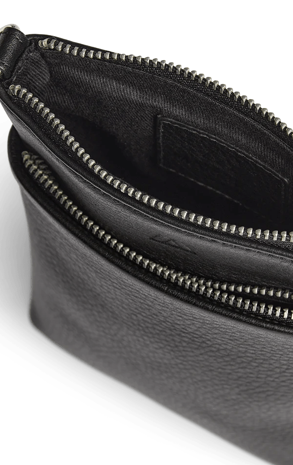 Maia Mini Cross. Bag, Grain, Black w/Gold - Dyrberg/Kern NZ