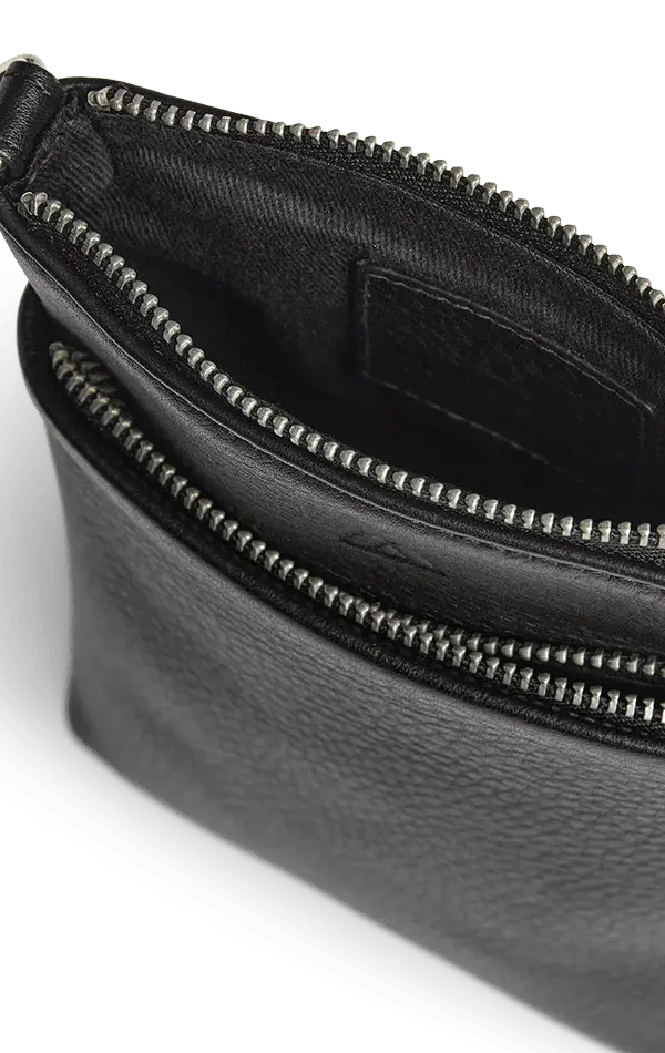 Maia Mini Cross. Bag, Grain, Black w/Gold - Dyrberg/Kern NZ