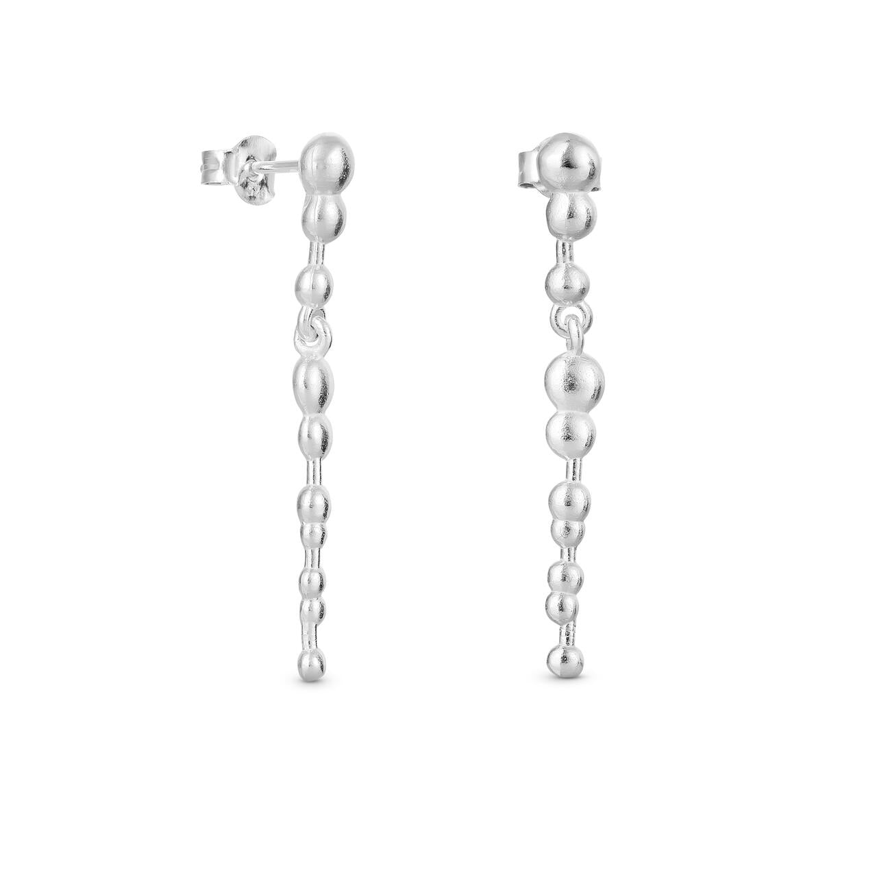 Malvasia Silver Earrings Long Single Drop - Dyrberg/Kern NZ