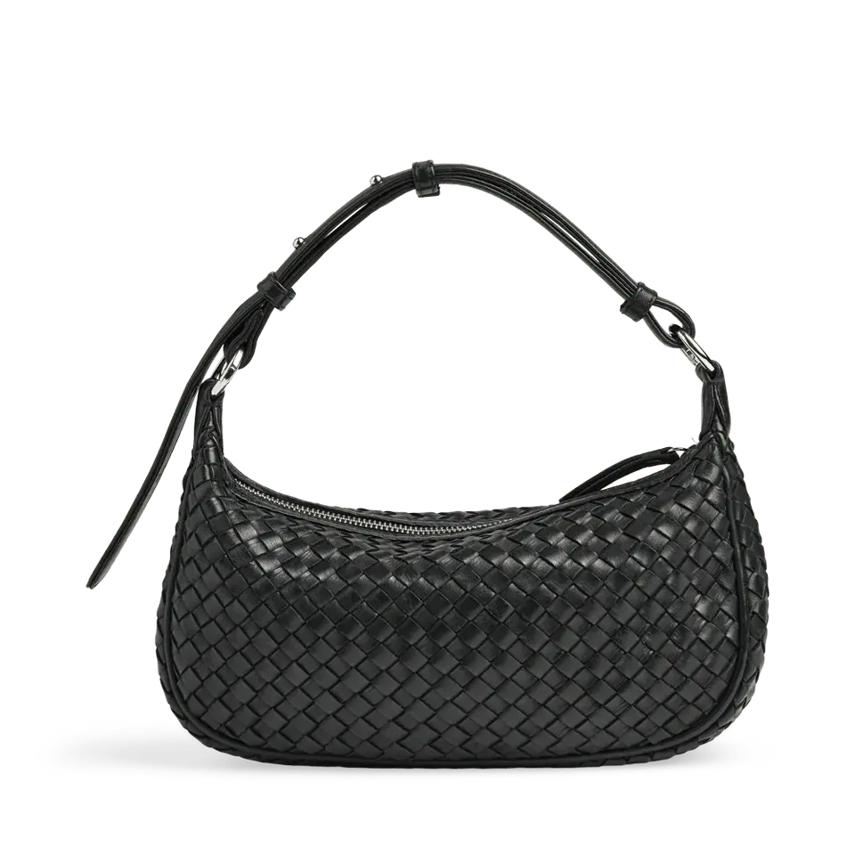 Mini Muse Bag, Weave, Black - Dyrberg/Kern NZ