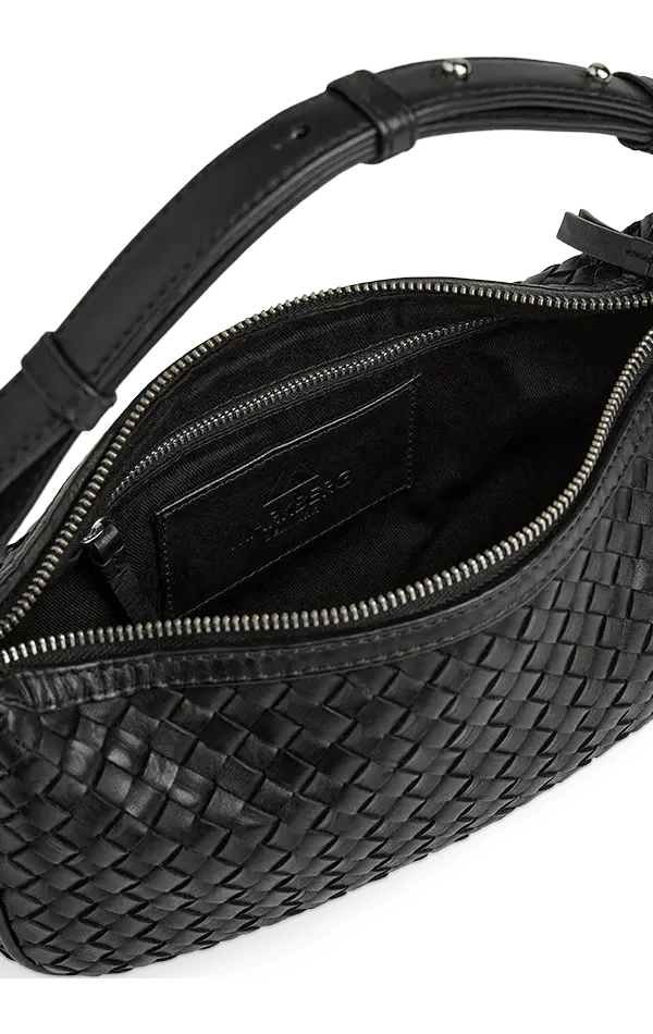 Mini Muse Bag, Weave, Black - Dyrberg/Kern NZ