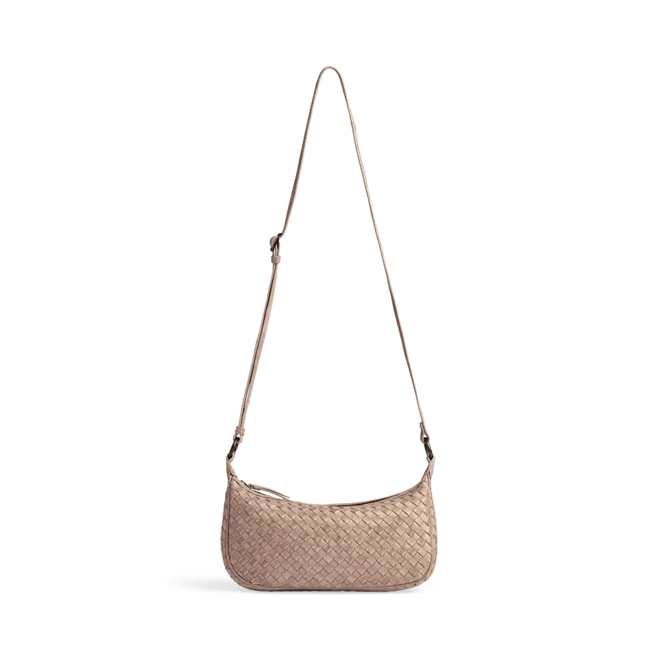 Mini Muse Bag, Weave, Mocha Mousse - Dyrberg/Kern NZ