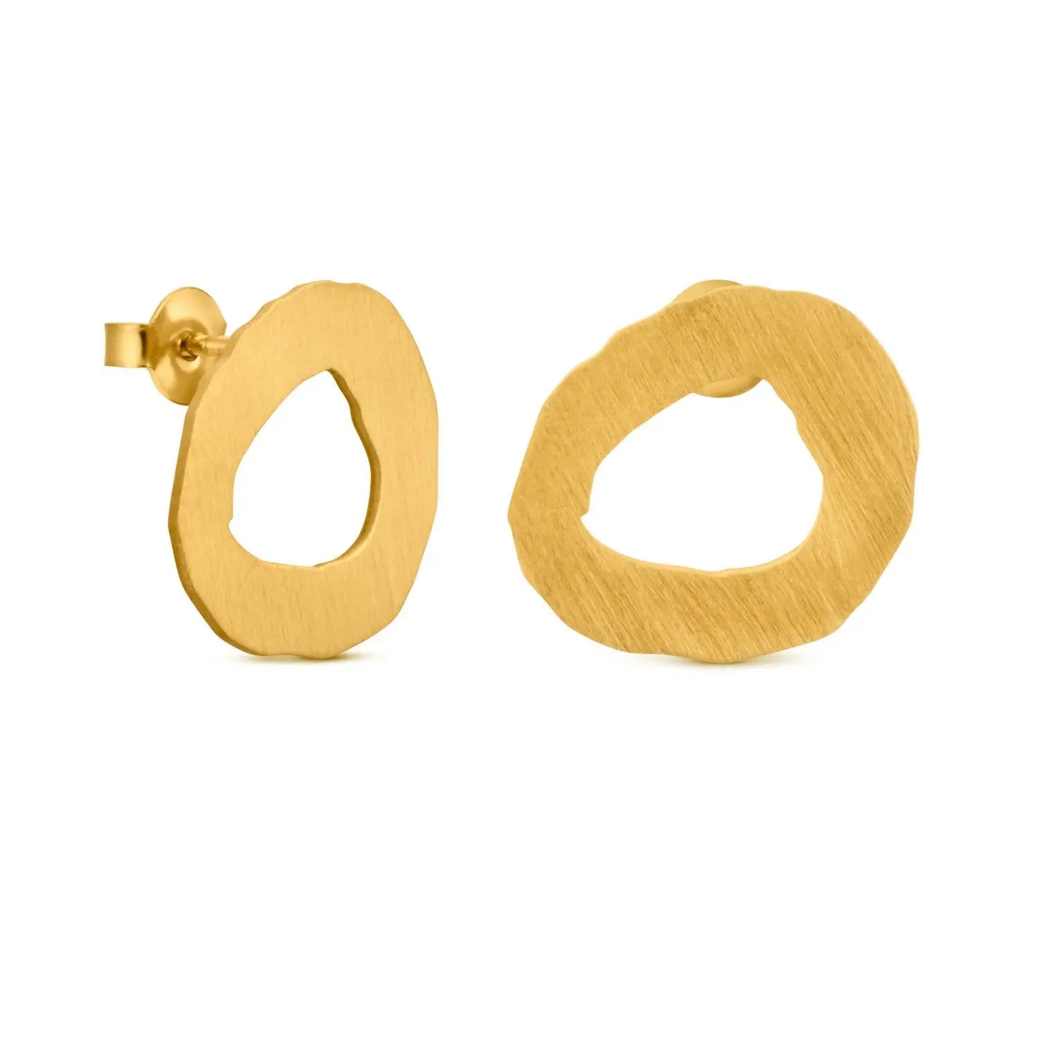 Miro Gold Earrings Circle - Dyrberg/Kern NZ