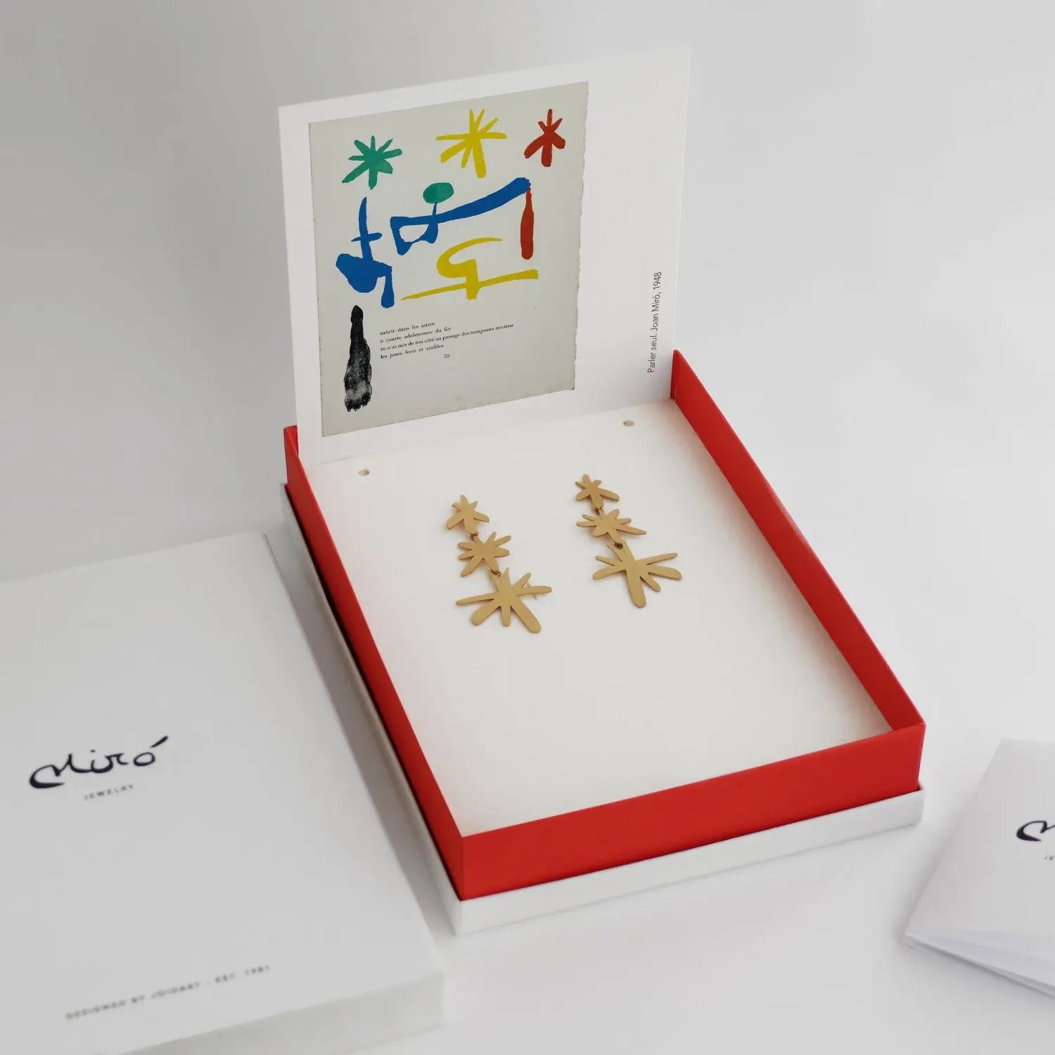 Miro Gold Earrings Long Star Drops - Dyrberg/Kern NZ