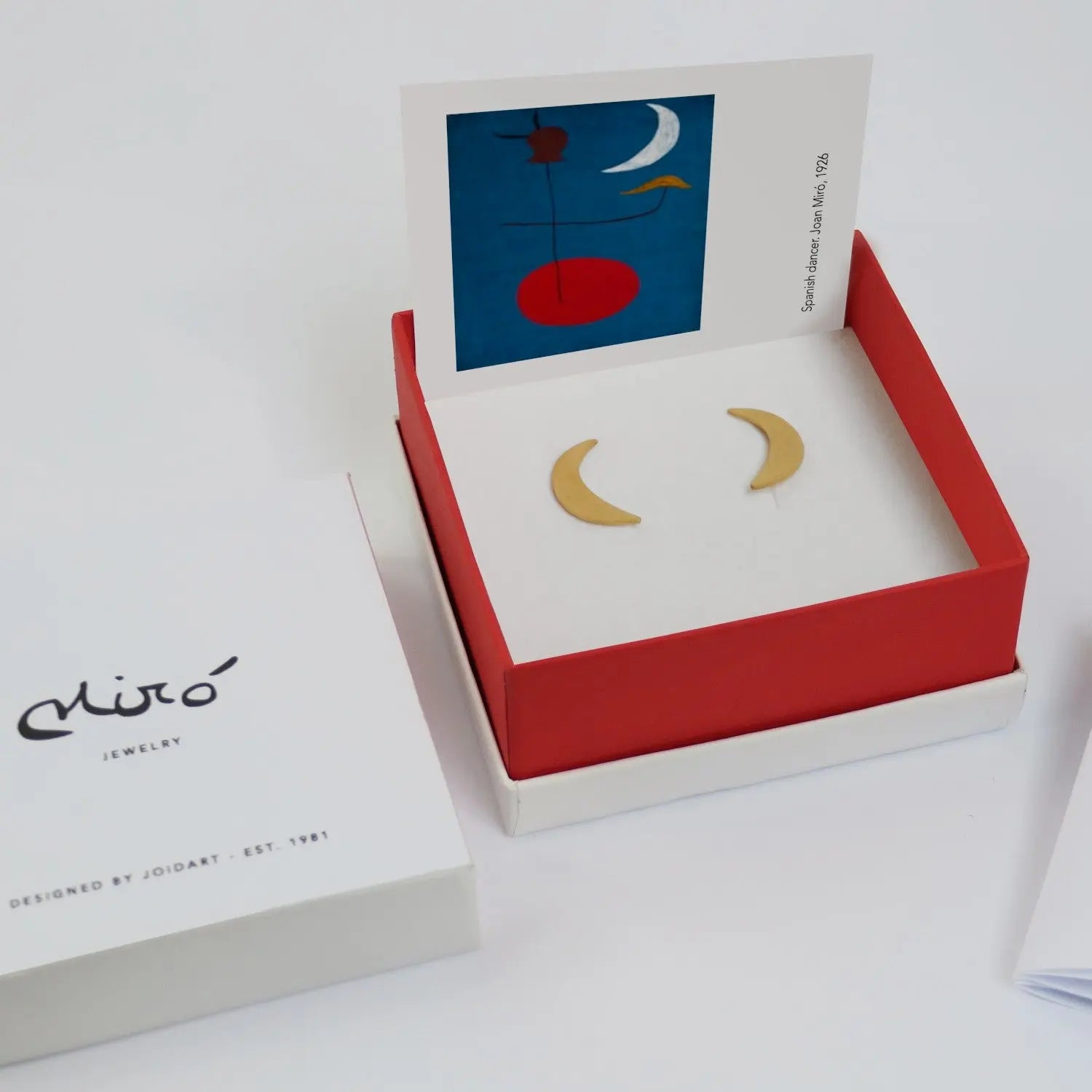 Miro Gold Earrings Moon - Dyrberg/Kern NZ