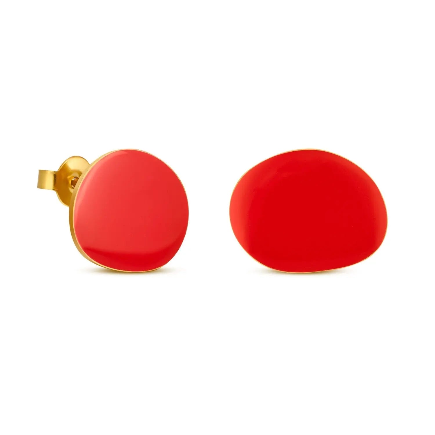 Miro Gold Earrings Red - Dyrberg/Kern NZ