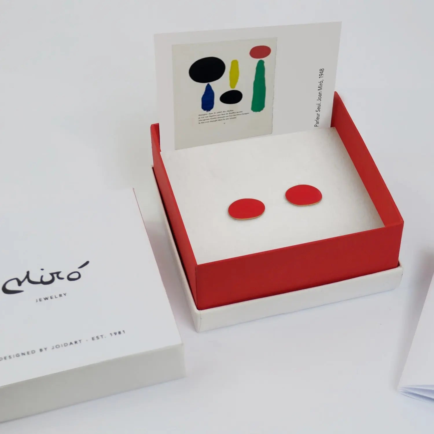 Miro Gold Earrings Red - Dyrberg/Kern NZ